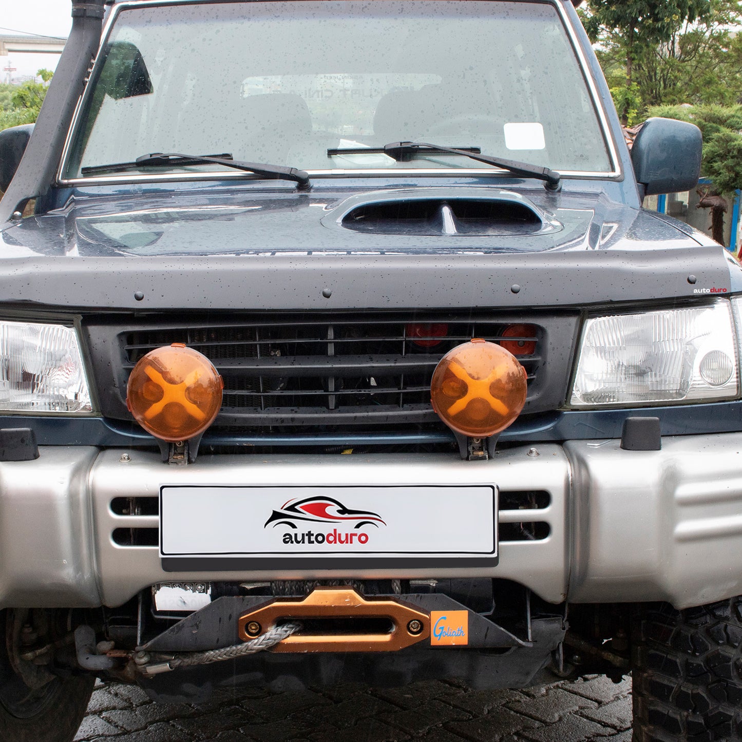 Autoduro Hyundai Galloper 1997 - 2003 Rear Bumper Sill Protector 3mm - 30360197-010409-30010101_11