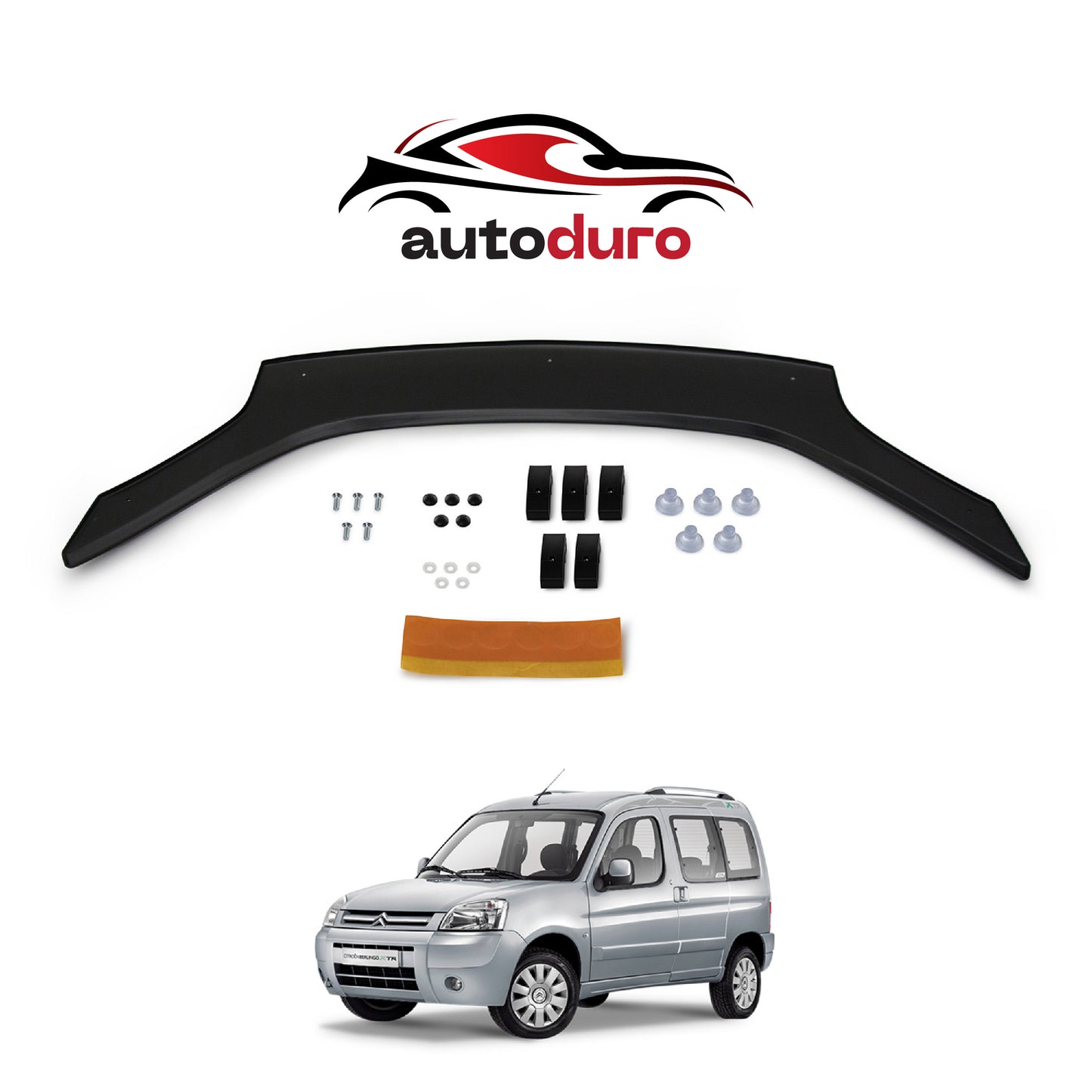 Autoduro Citroen Berlingo 2004 - 2009 Bonnet Deflector 4mm - 30200104-010409-40010101_2