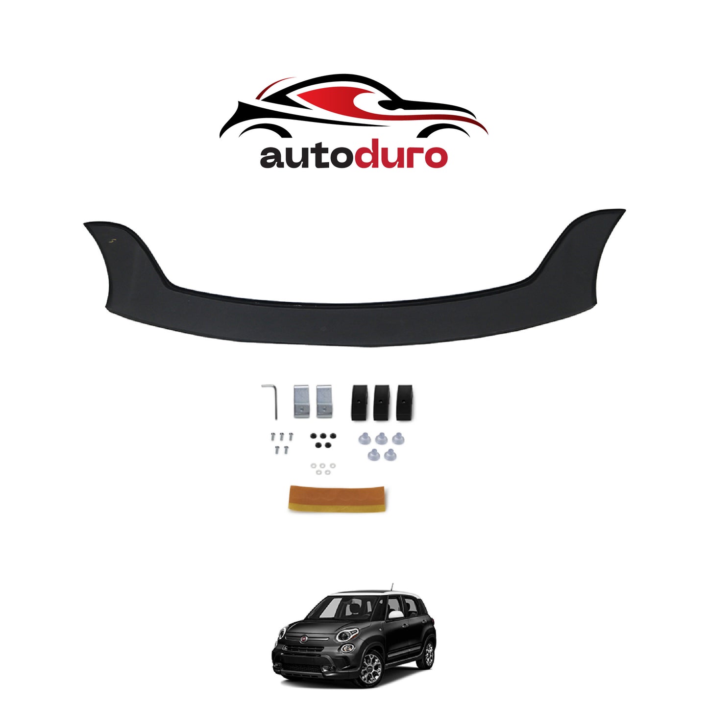 Autoduro Fiat 500L 2016 Onwards Bonnet Deflector 3mm - 30290115-010409-30010101_2