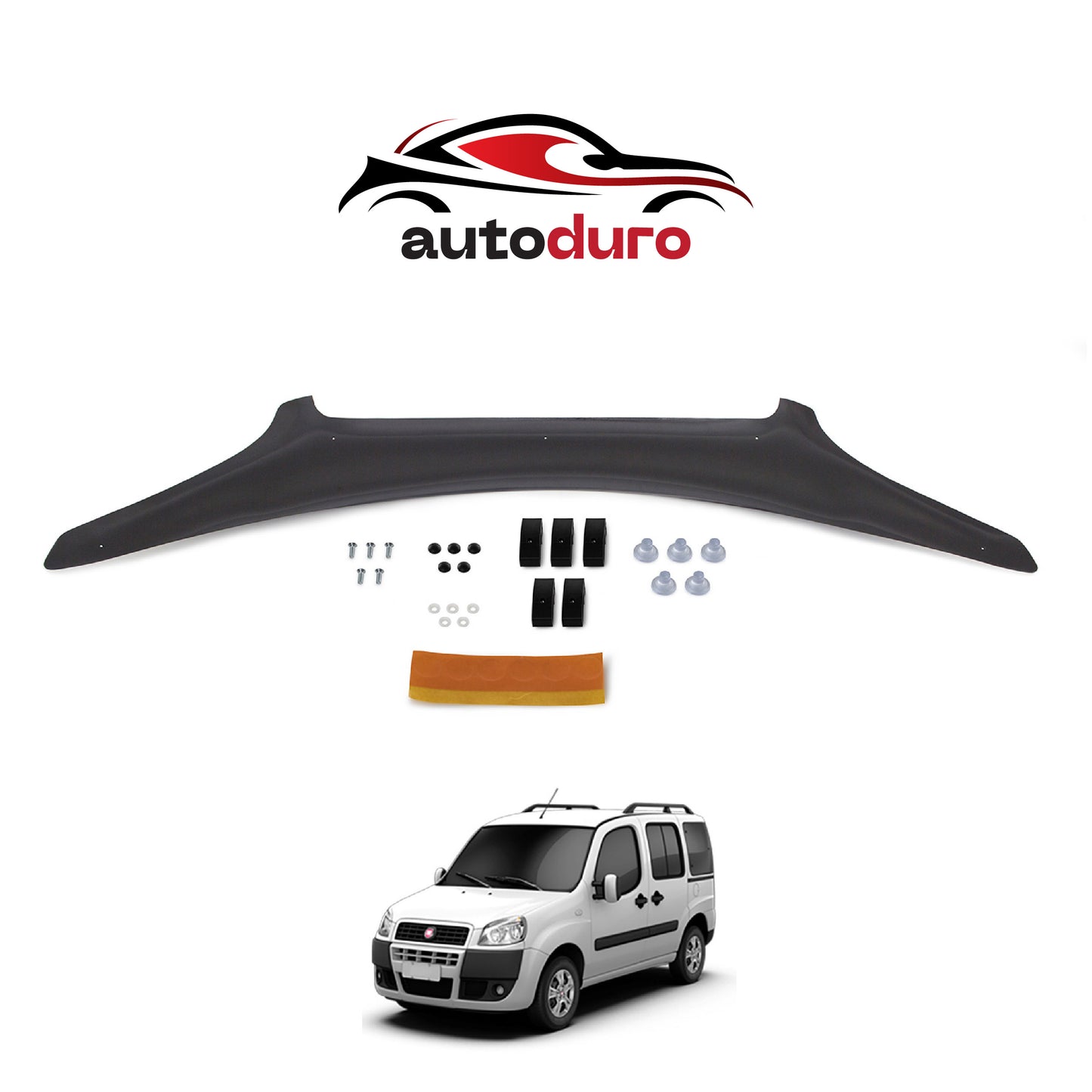 Autoduro Fiat Doblo 2006 - 2010 Bonnet Deflector 3mm - 30290306-010409-30010101_2