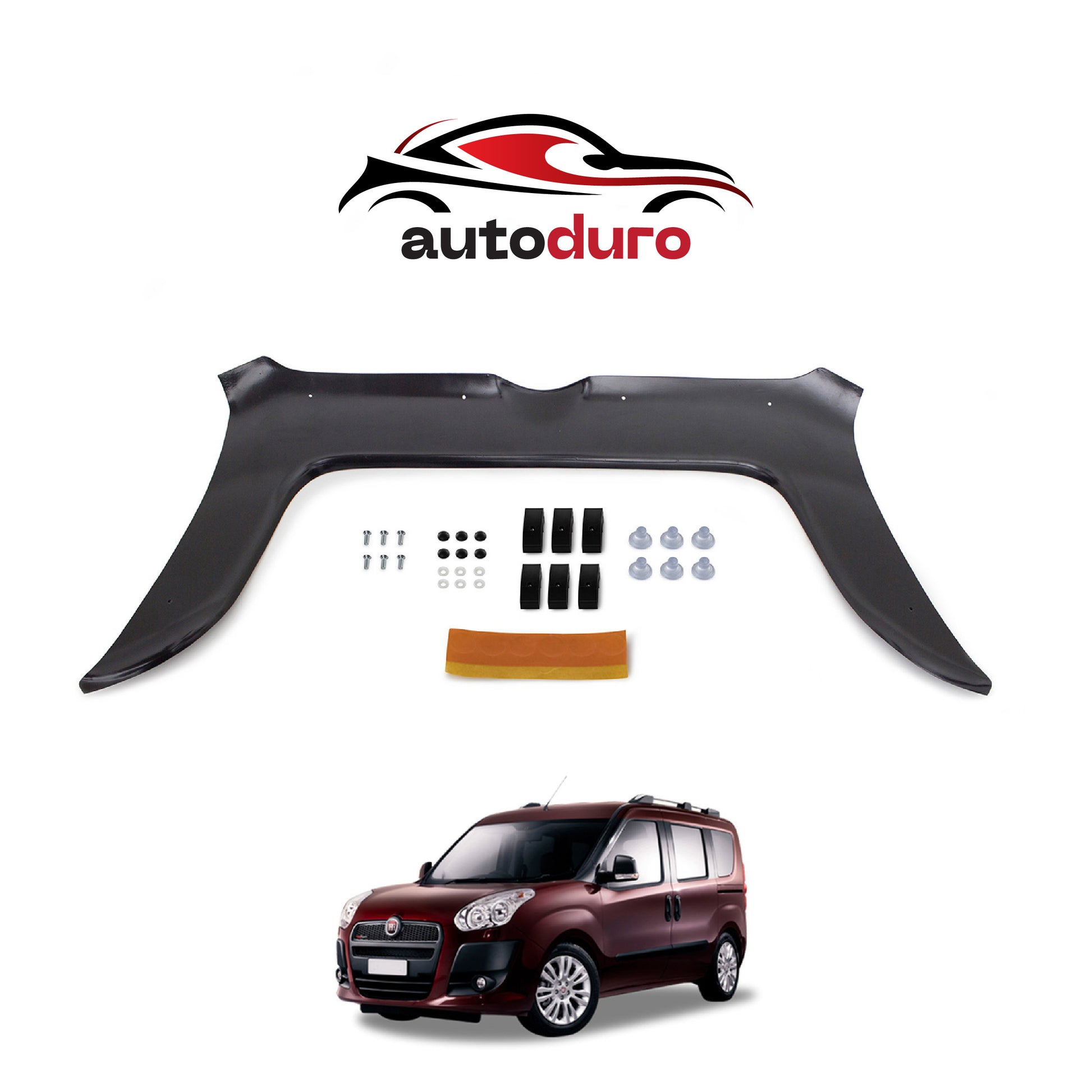 Autoduro Fiat Doblo 2010 - 2015 Bonnet Deflector 3mm - 30290310-010409-30010101_2