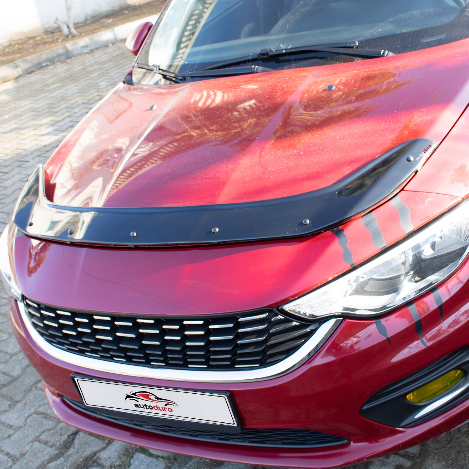 Autoduro Fiat Egea 2015 Onwards Bonnet Deflector 4mm - 30290615-010409-40010101_6