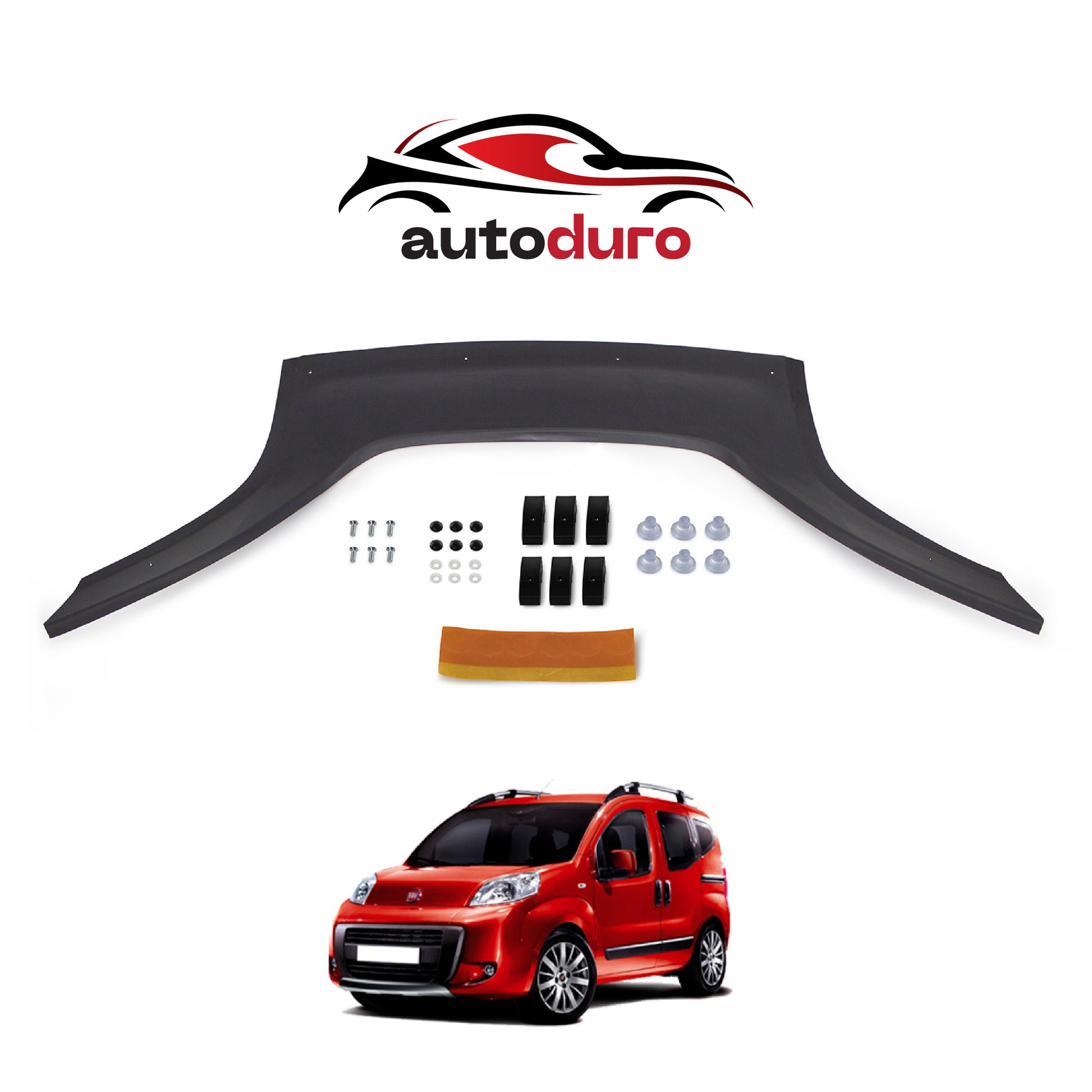 Autoduro Fiat Fiorino 2007 Onwards Bonnet Deflector 4mm - 30290707-010409-40010101_2