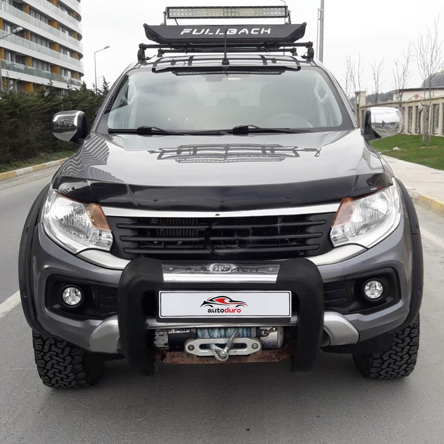 Autoduro Fiat Fullback 2016 Onwards Bonnet Deflector 4mm - 30290816-010409-40010101_4