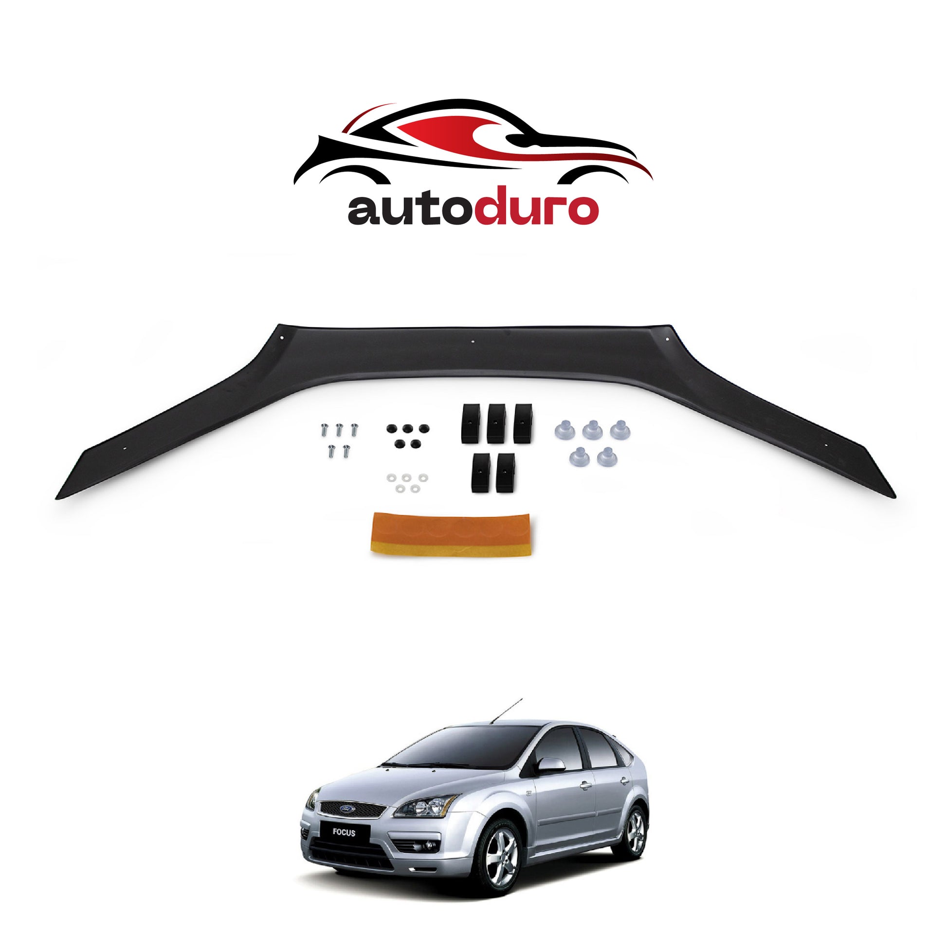 Autoduro Ford Focus 2005 - 2008 Bonnet Deflector 4mm - 30300405-010409-40010101_2