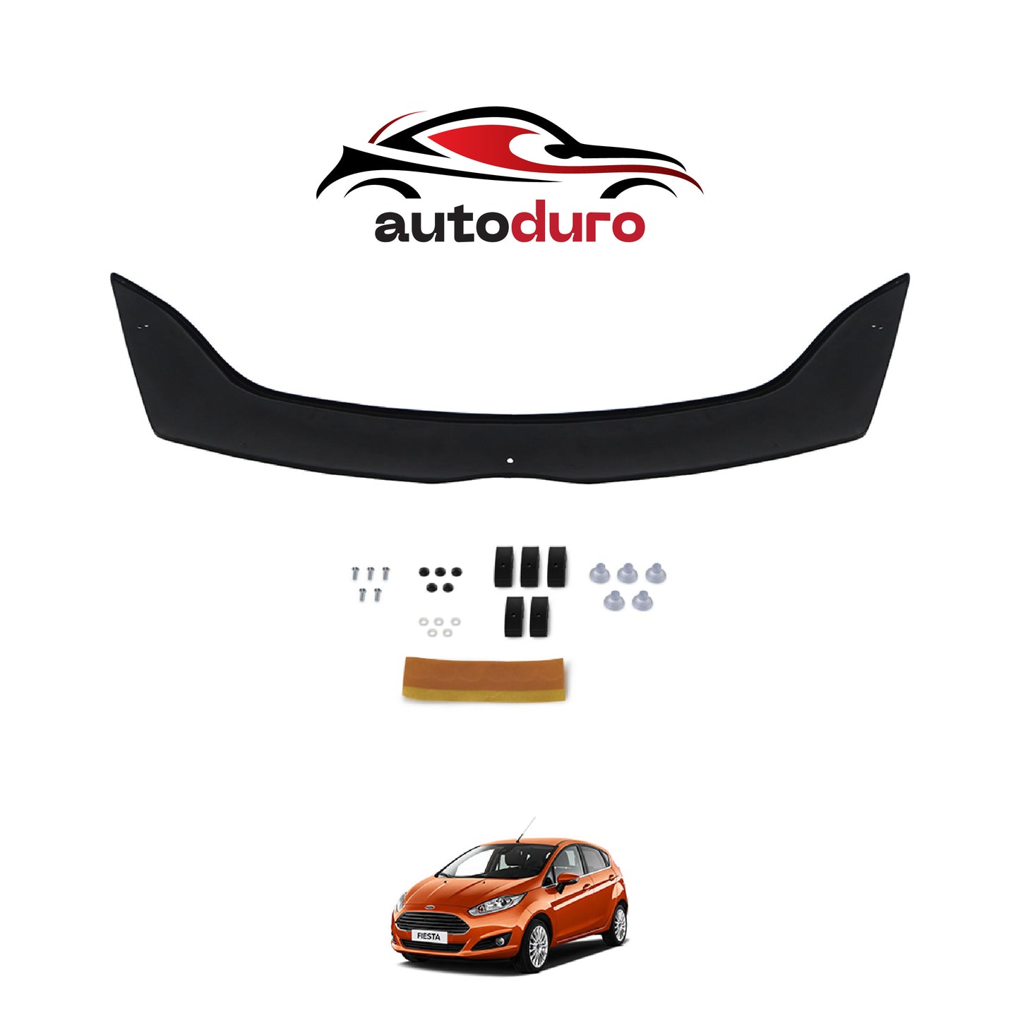 Autoduro Ford Fiesta 2008 - 2013 Bonnet Deflector 4mm - 30300609-010409-40010101_2
