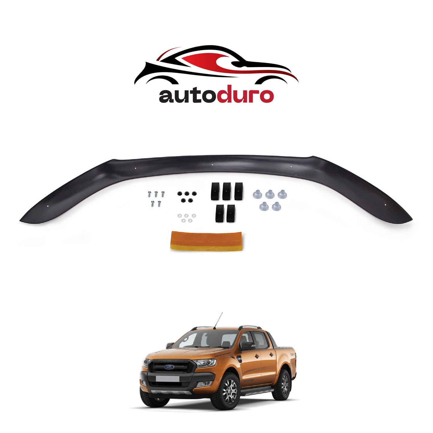 Autoduro Ford Ranger 2002 - 2006 Bonnet Deflector 4mm - 30300802-010409-40010101_2