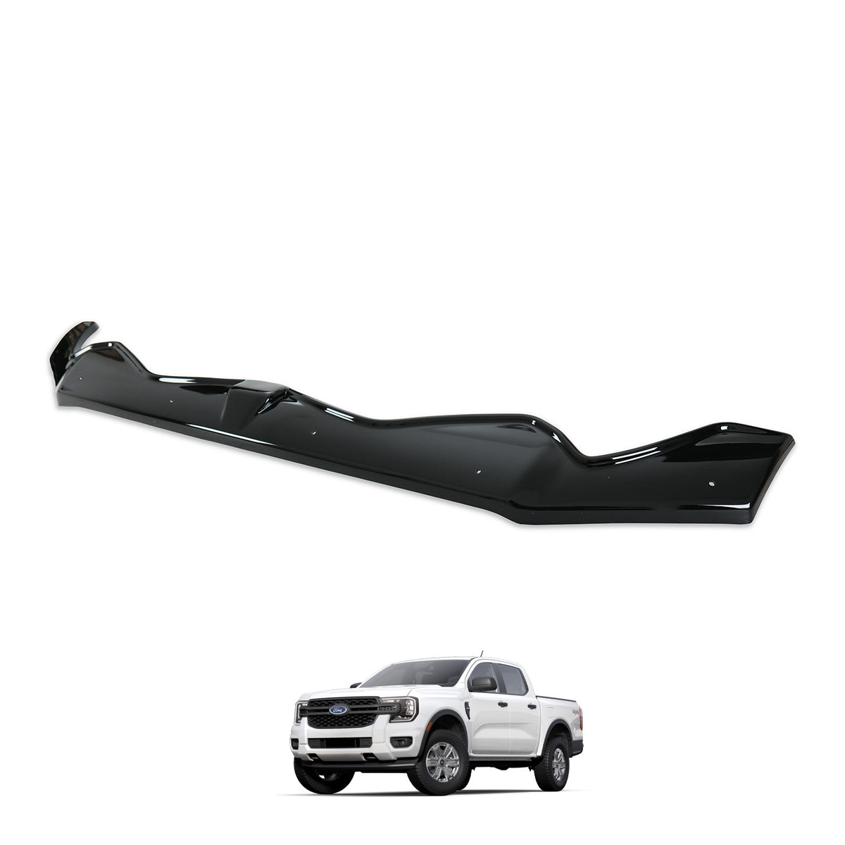 Autoduro Ford Ranger 2023 Onwards Bonnet Deflector - 30300823-020409-40010101_2