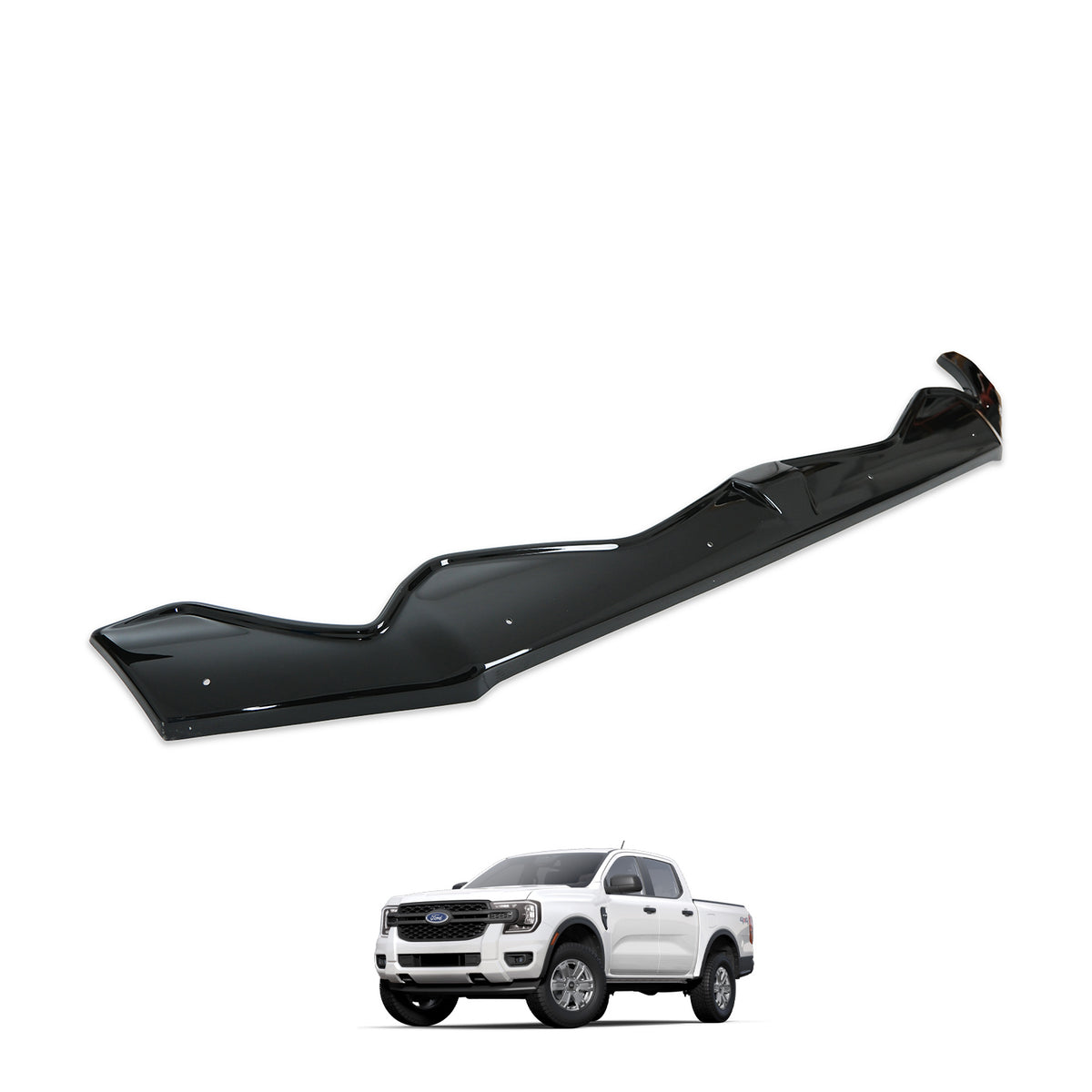 Autoduro Ford Ranger 2023 Onwards Bonnet Deflector - 30300823-020409-40010101_3