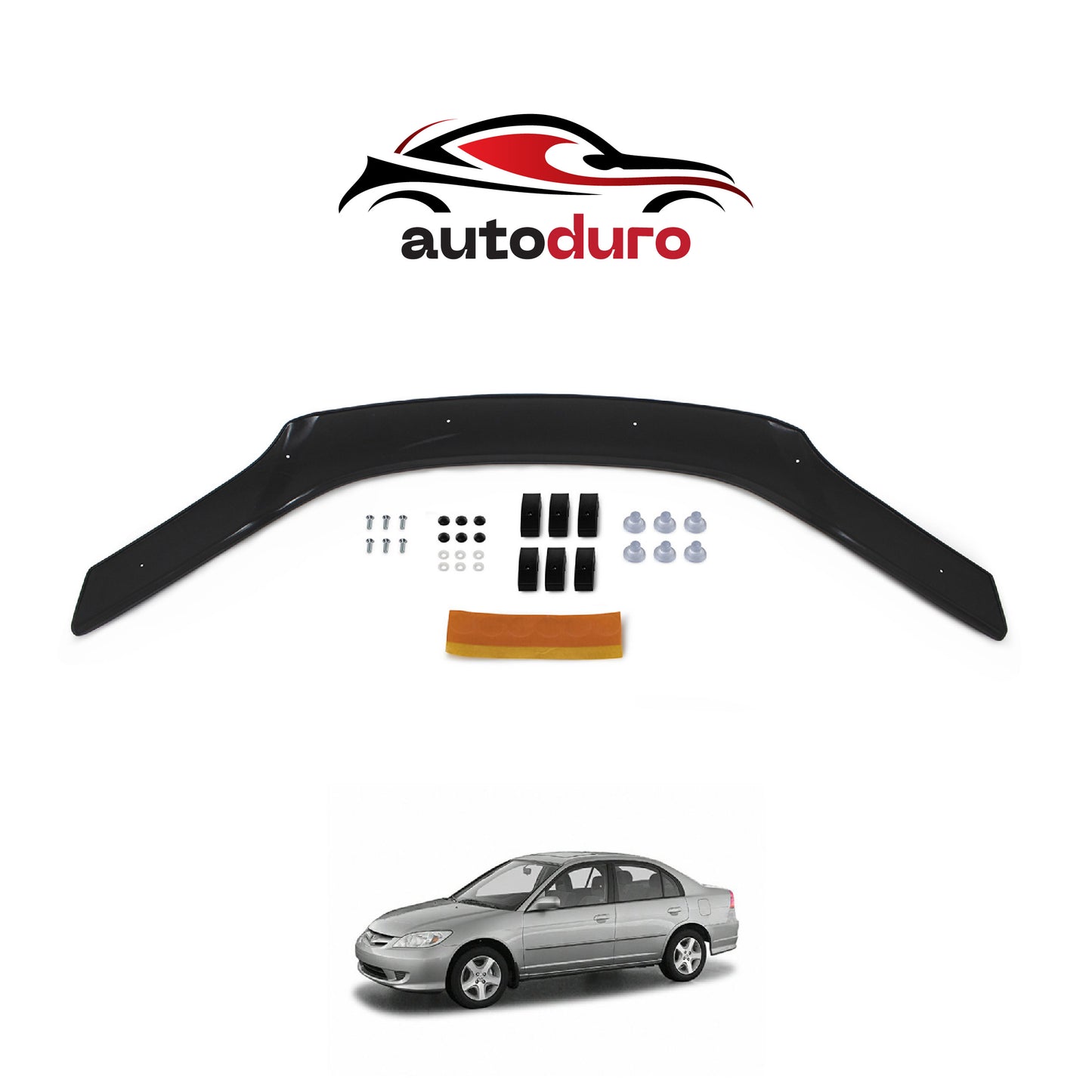 Autoduro Honda Civic 2001 - 2006 Rear Bumper Sill Protector 3mm - 30340201-010409-30010101_2