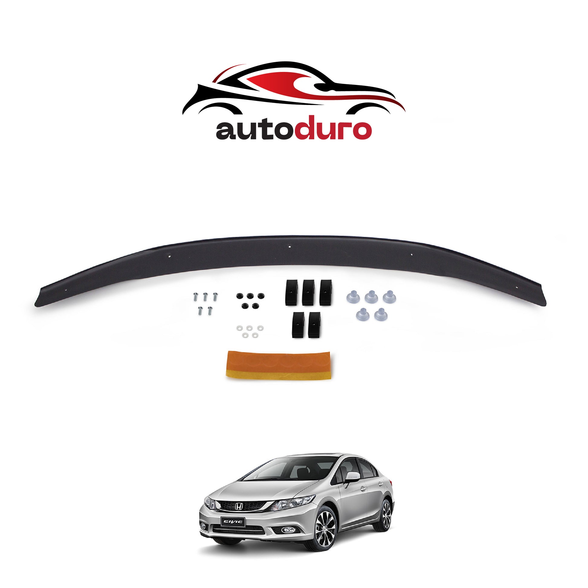 Autoduro Honda Civic 2012 - 2015 Rear Bumper Sill Protector 4mm - 30340212-010409-40010101_2