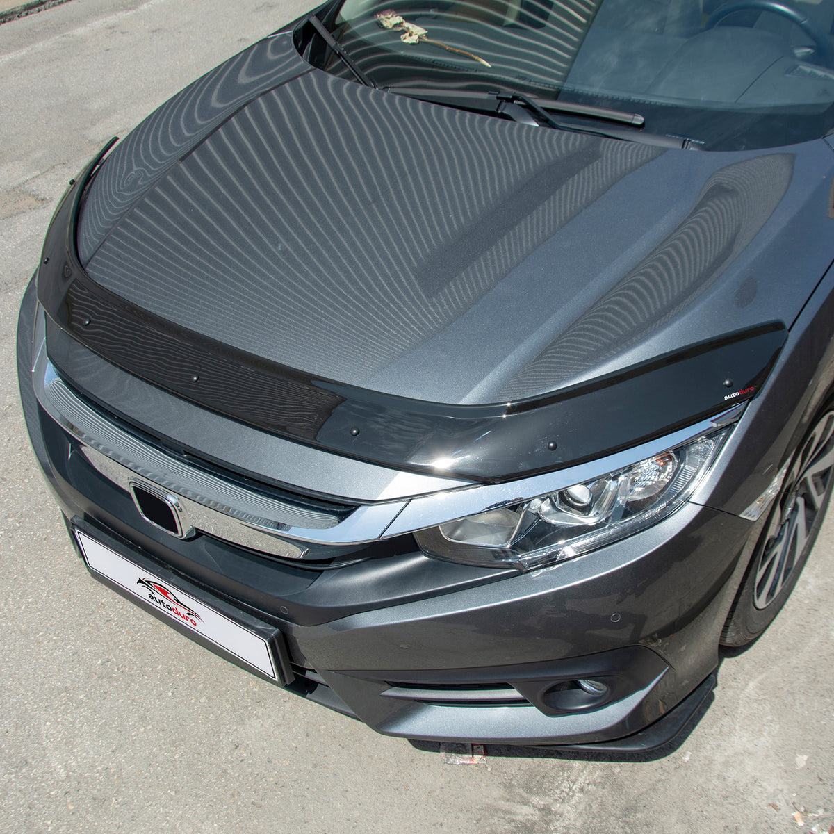 Autoduro Honda Civic 2016 Onwards Bonnet Deflector 4mm - 30340216-010409-40010101_4