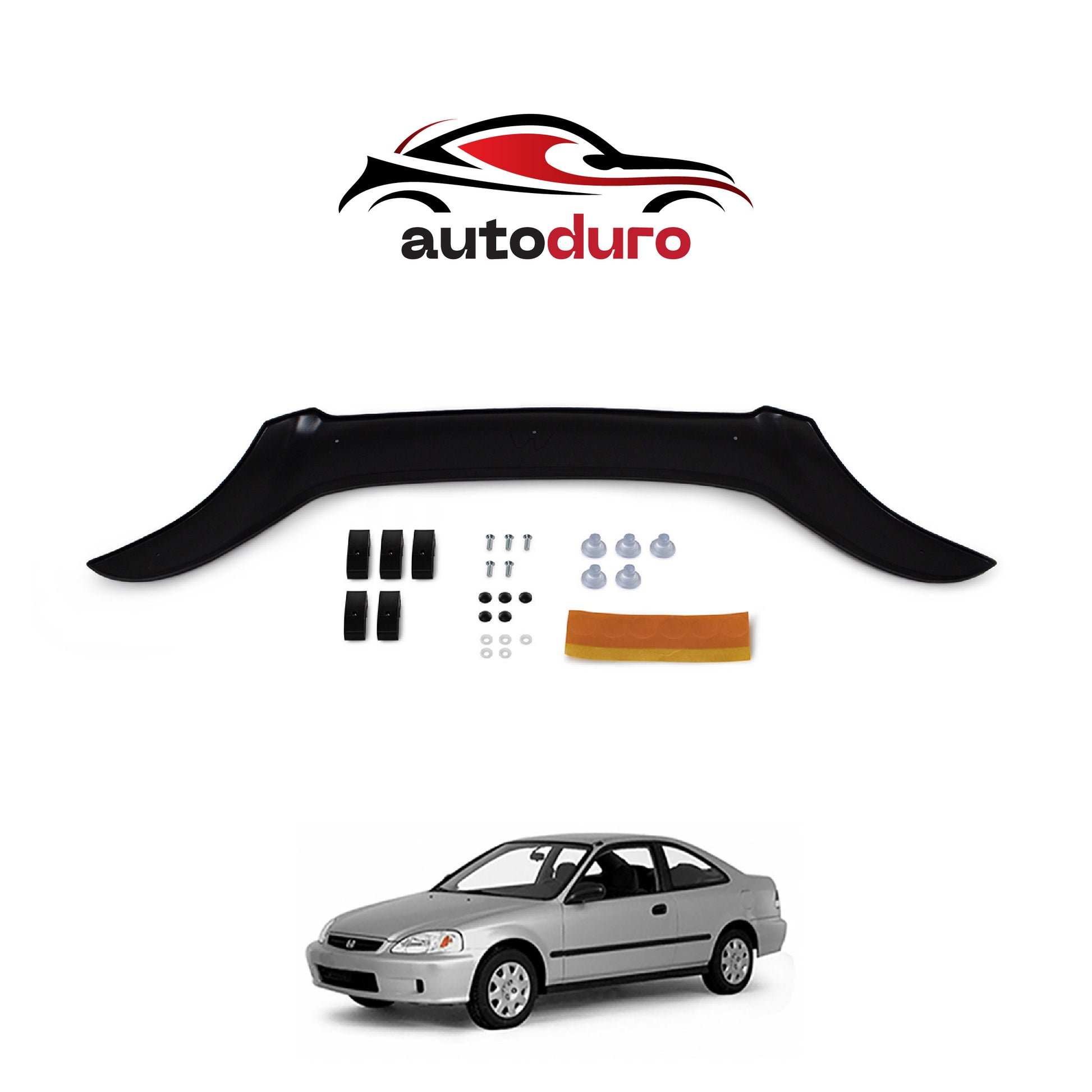 Autoduro Honda Civic 1995 - 2000 Rear Bumper Sill Protector 4mm - 30340295-010409-40010101_2
