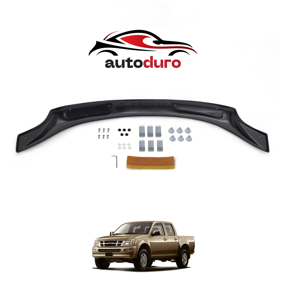 Autoduro Isuzu D-Max 2002 - 2006 Bonnet Deflector 3mm - 30380102-010409-30010101_2