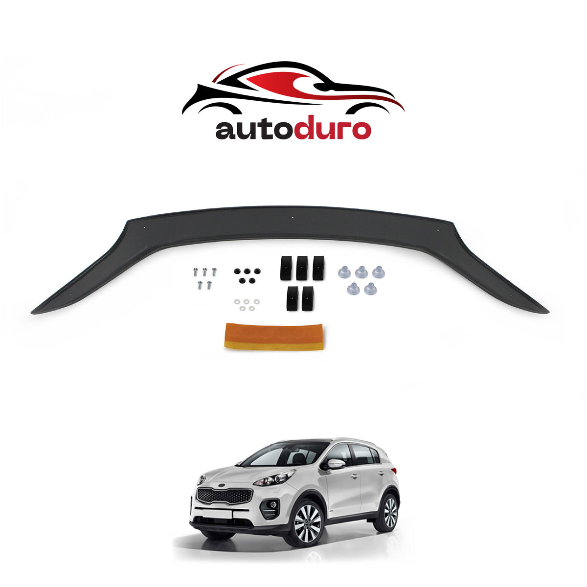 Autoduro Kia Sportage 2016 - 2019 Bonnet Deflector 3mm - 30430516-010409-30010101_2