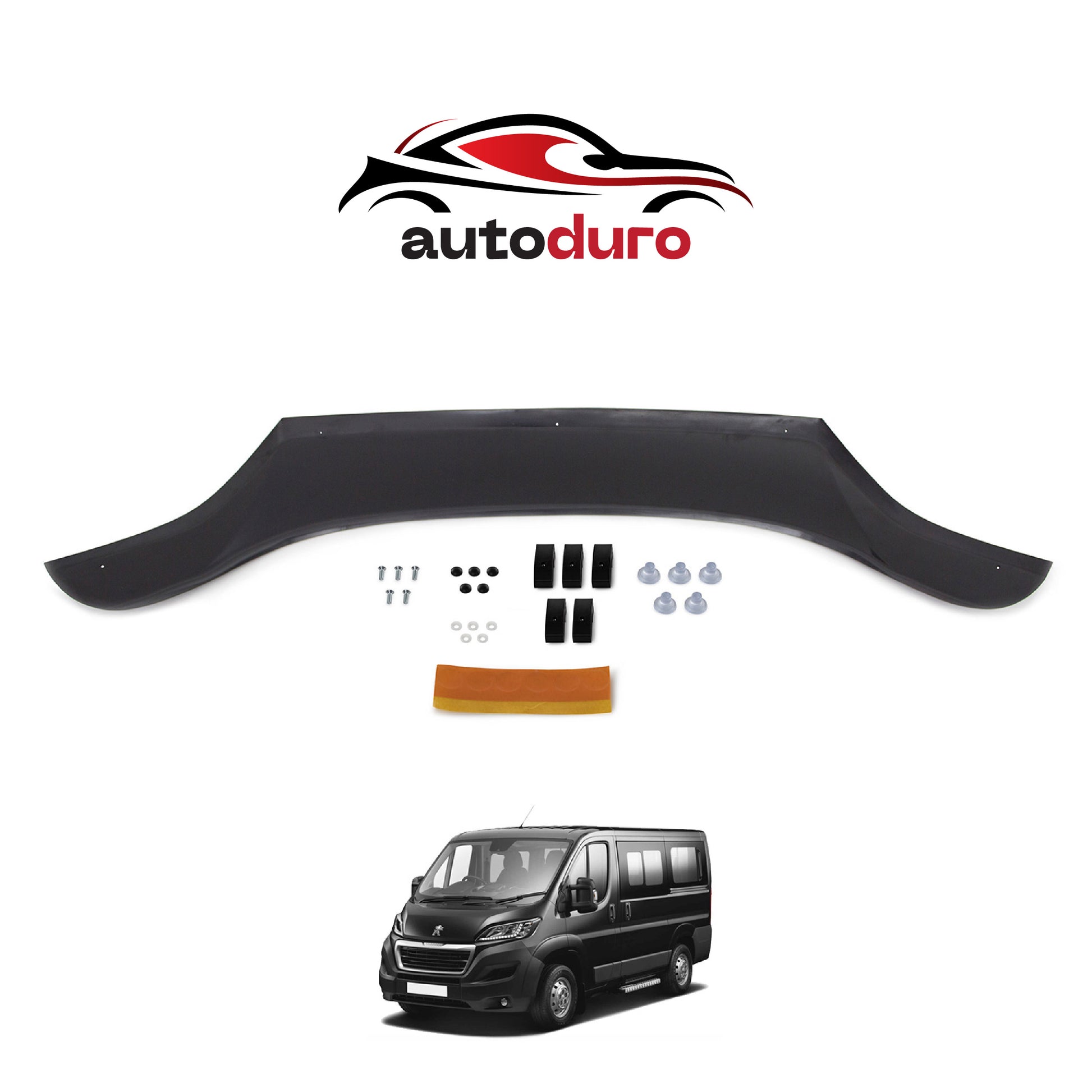 Autoduro Peugeot Boxer 2014 Onwards Rear Bumper Sill Protector 3mm - 30610214-010409-30010101_2