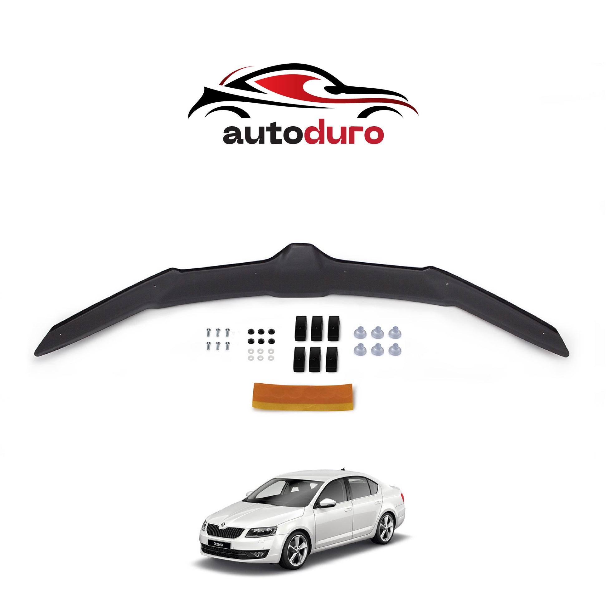 Autoduro Skoda Octavia 2013 Onwards Rear Bumper Sill Protector 3mm - 30710113-010409-30010101_2