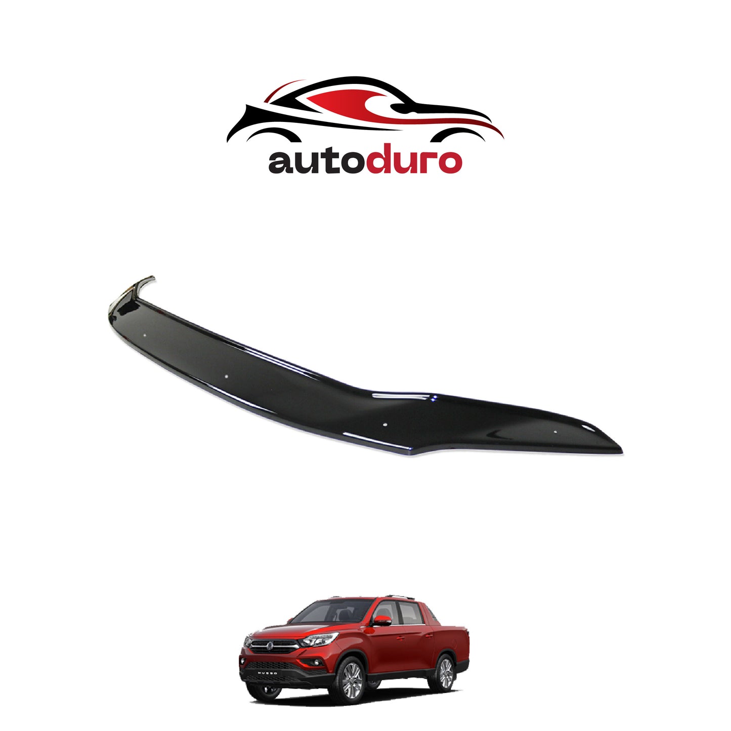 Autoduro Ssangyong Musso 2021 Onwards Bonnet Deflector 4mm - 30730321-010409-40010101_2