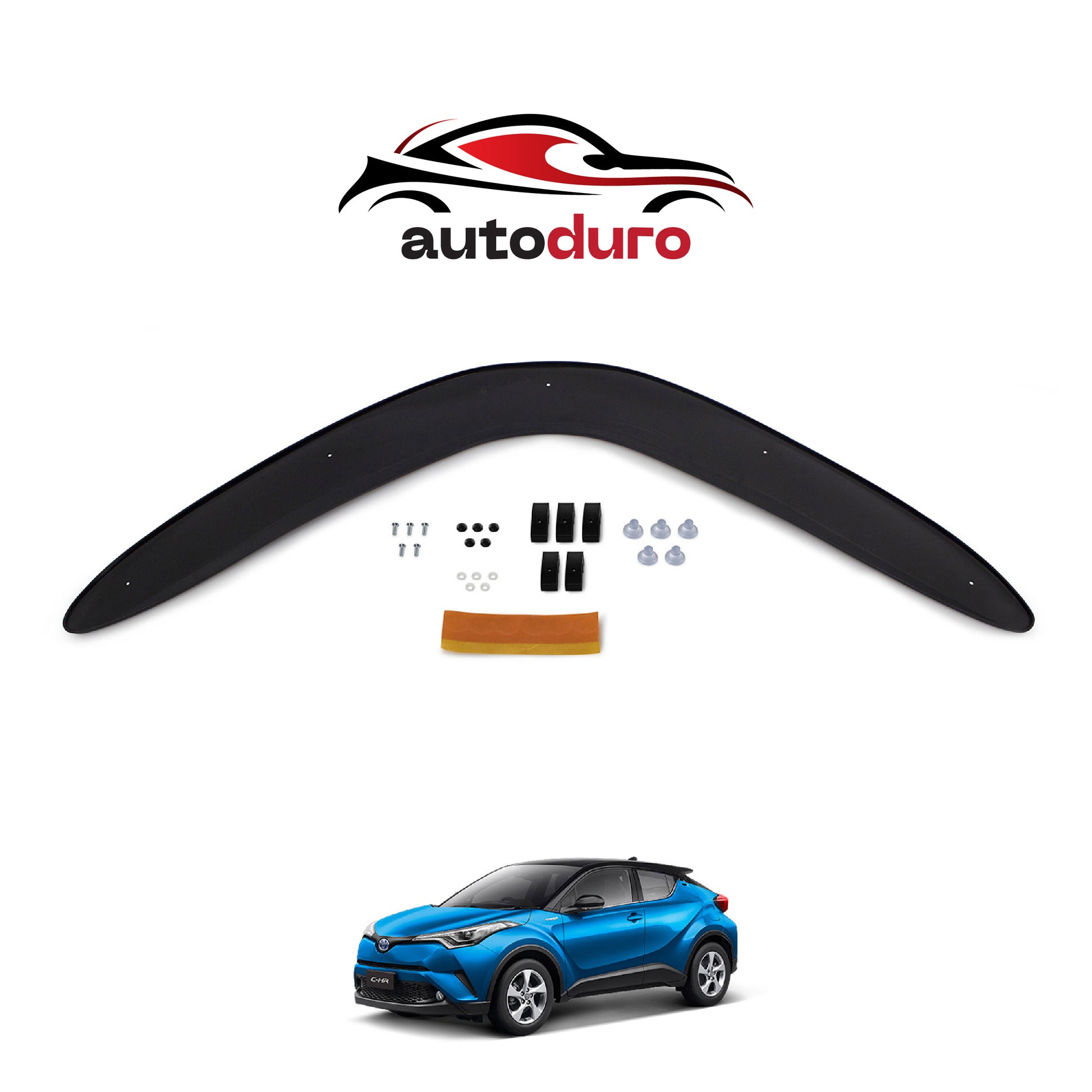 Autoduro Toyota C-HR 2016 Onwards Bonnet Deflector 3mm - 30780716-010409-30010101_2