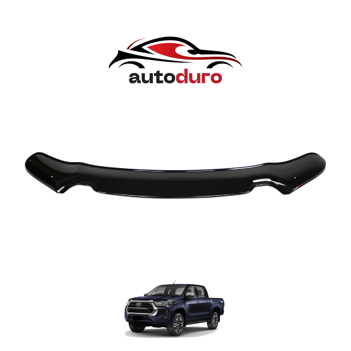 Autoduro Toyota Hilux 2021 Onwards Bonnet Deflector 4mm - 30780920-010409-30010101_1