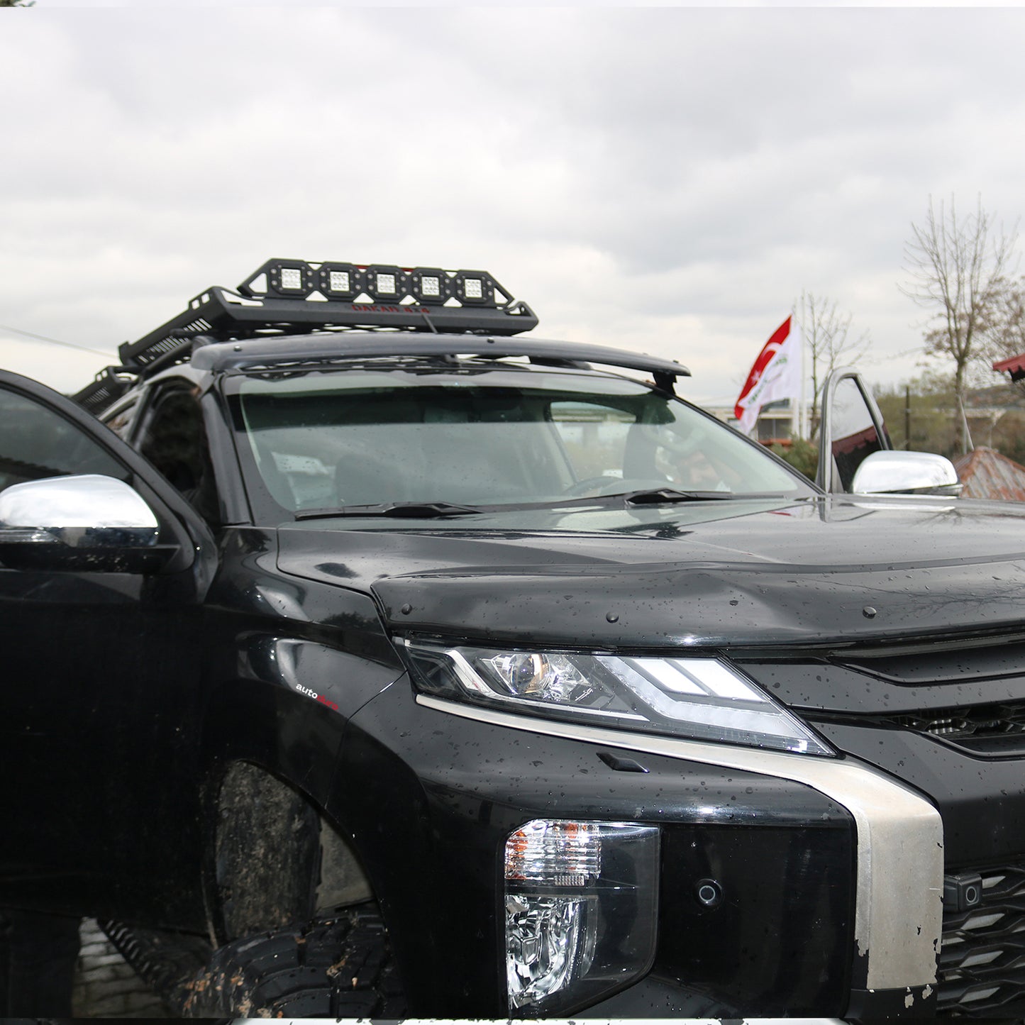 Autoduro Mitsubishi L200 2019 Onwards Sunvisor Sun Visor Wind Deflector - 31570419-010410-55010101_4