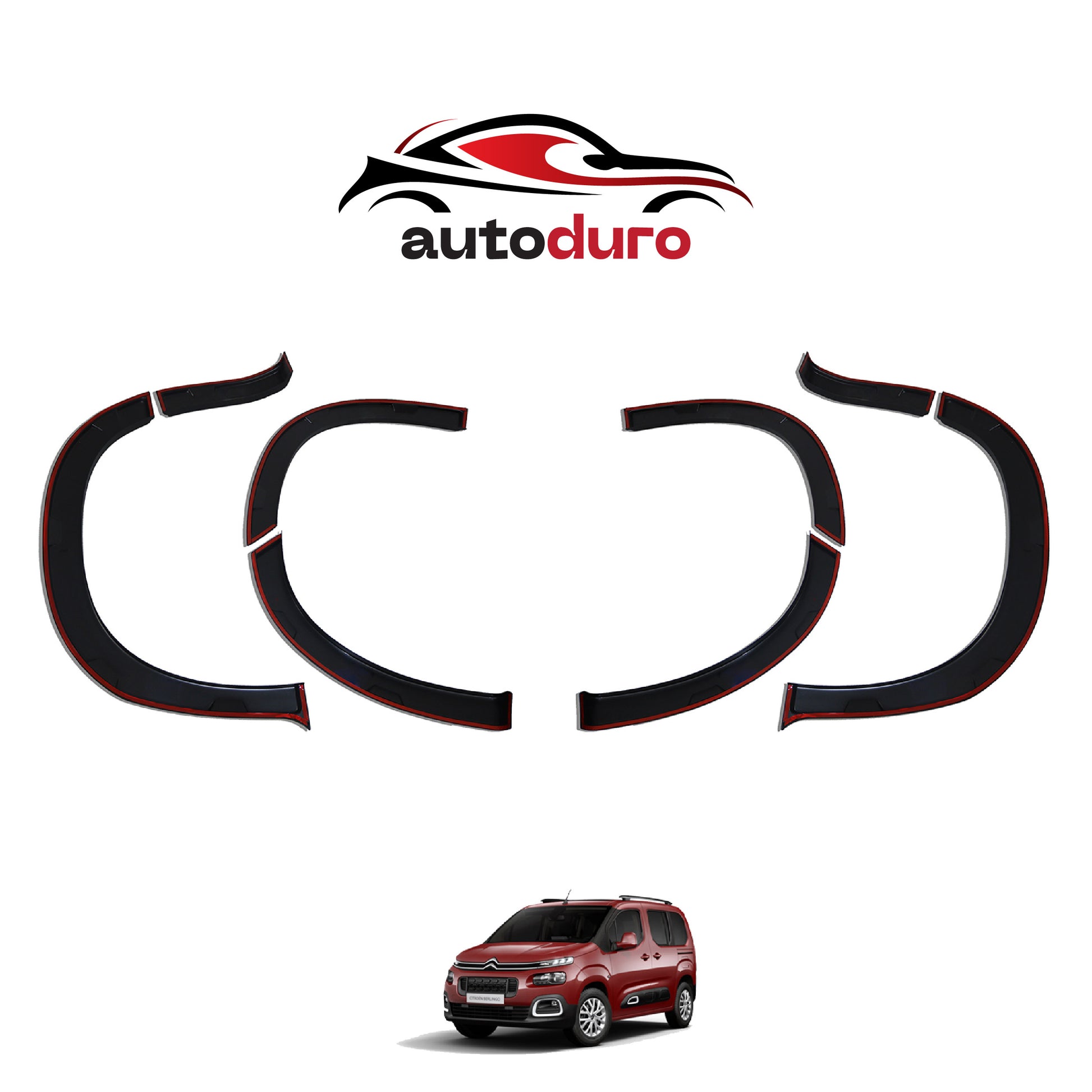 Autoduro Citroen Berlingo 2019 Onwards Fender Flares 8pcs - 32200119-010023-20010402_3