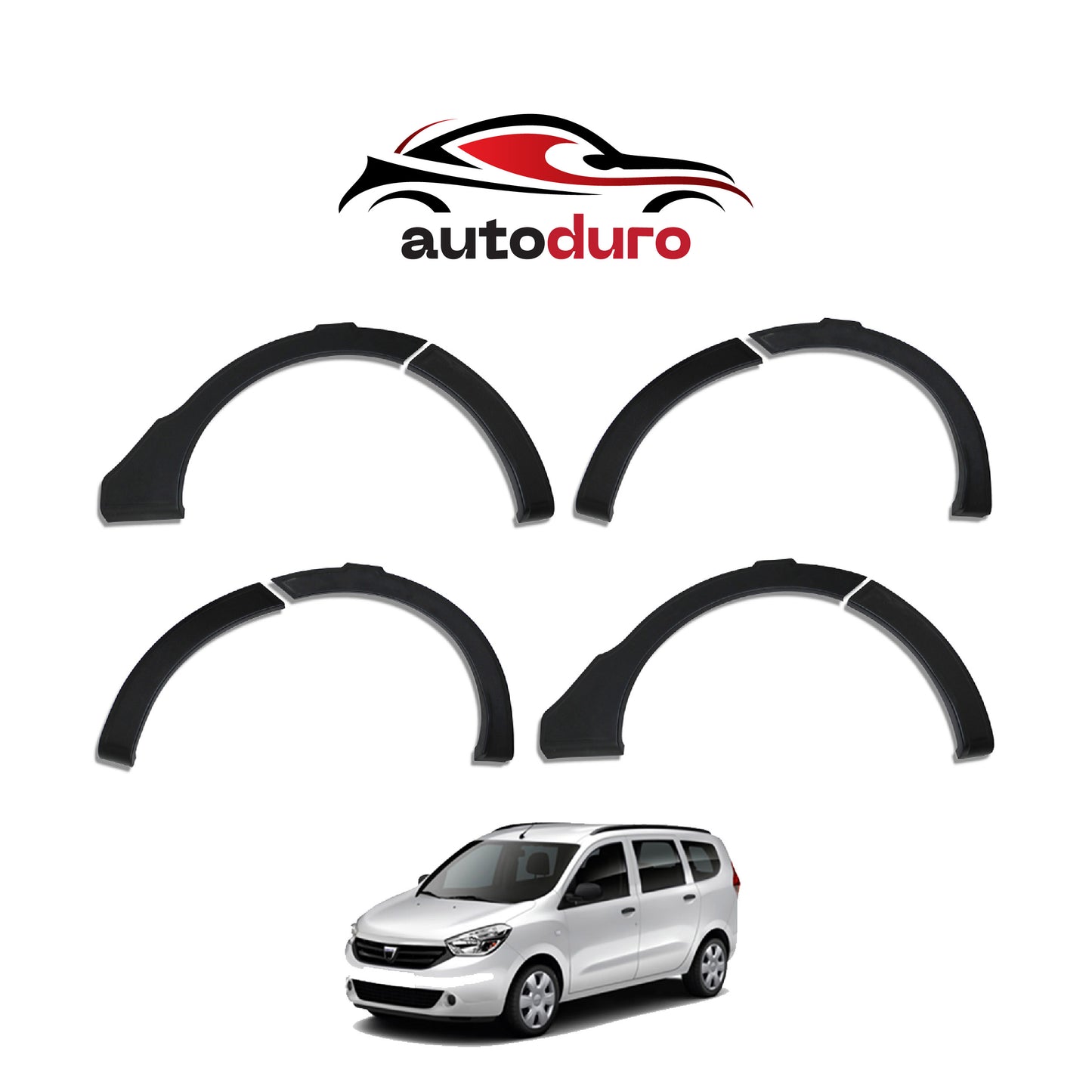 Autoduro Dacia Lodgy 2013 Onwards Fender Flares 8pcs - 32210312-010023-20010402_1