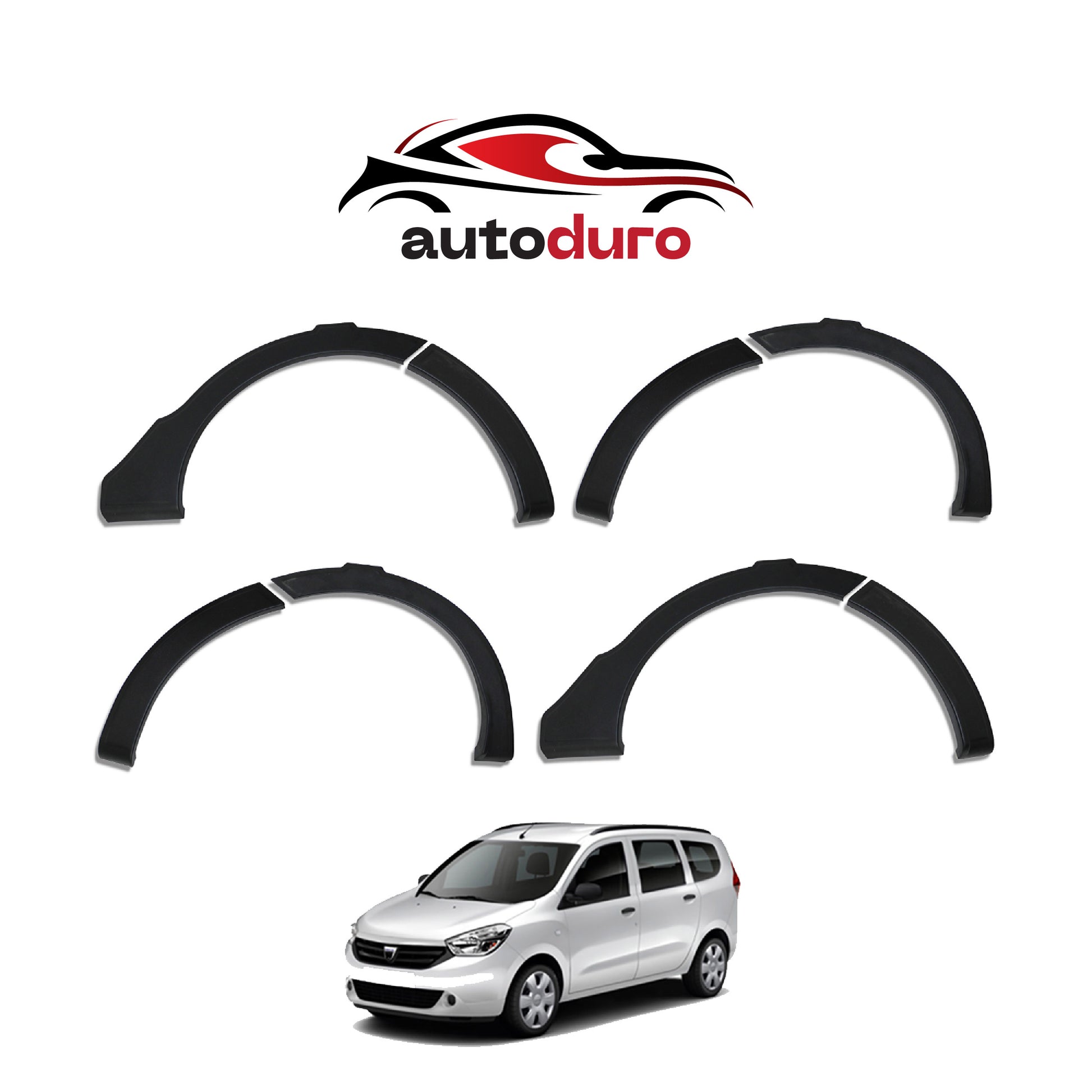 Autoduro Dacia Lodgy 2013 Onwards Fender Flares 8pcs - 32210312-010023-20010402_1