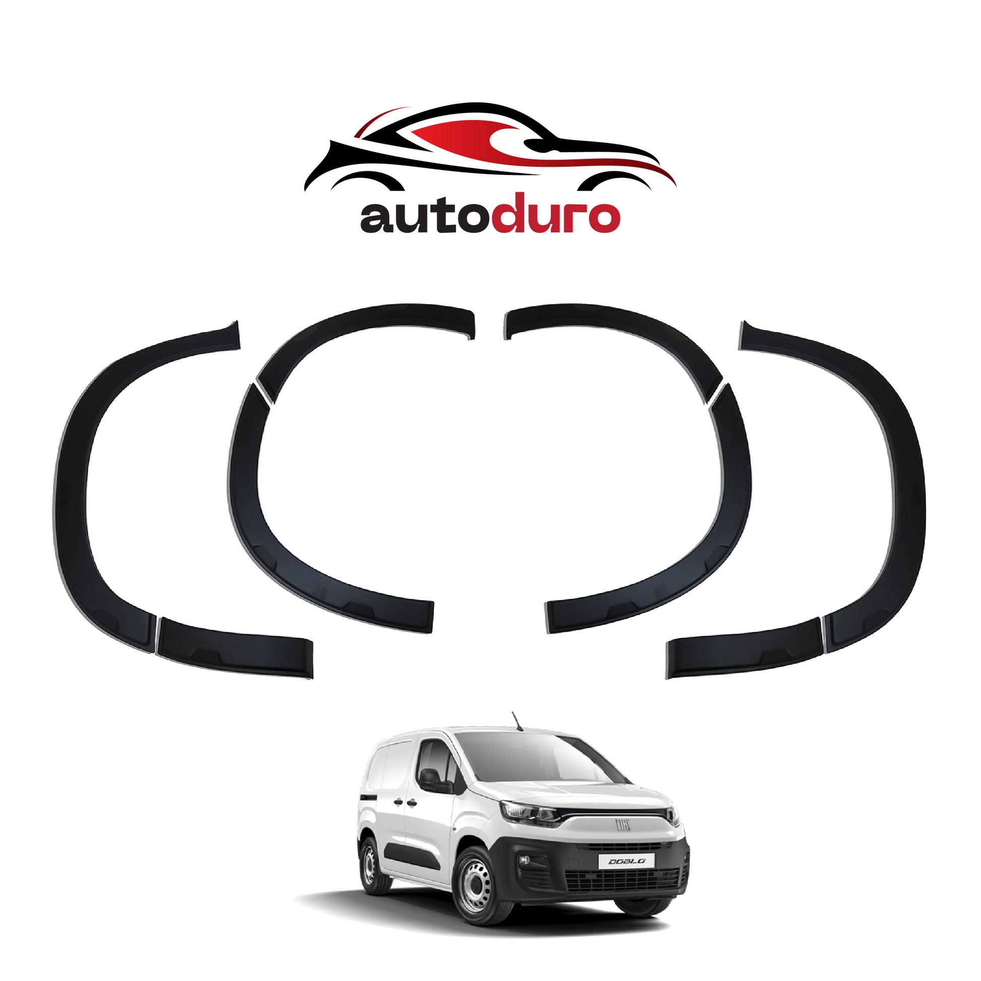 Autoduro Fiat Doblo 2023 Onwards Fender Flares 8pcs - 32290323-010023-20010402_1