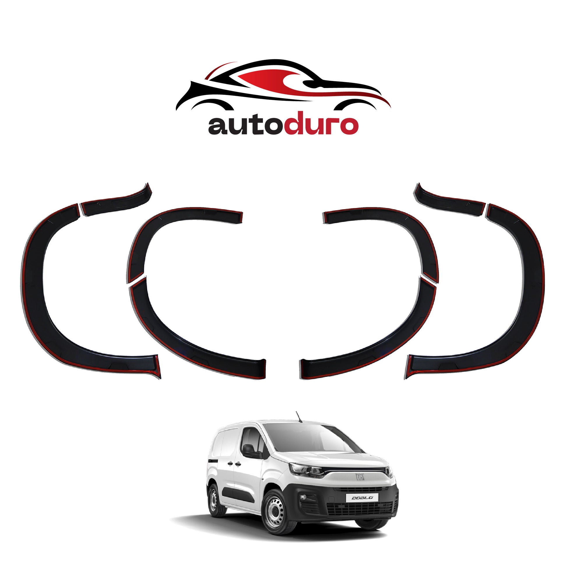 Autoduro Fiat Doblo 2023 Onwards Fender Flares 8pcs - 32290323-010023-20010402_3