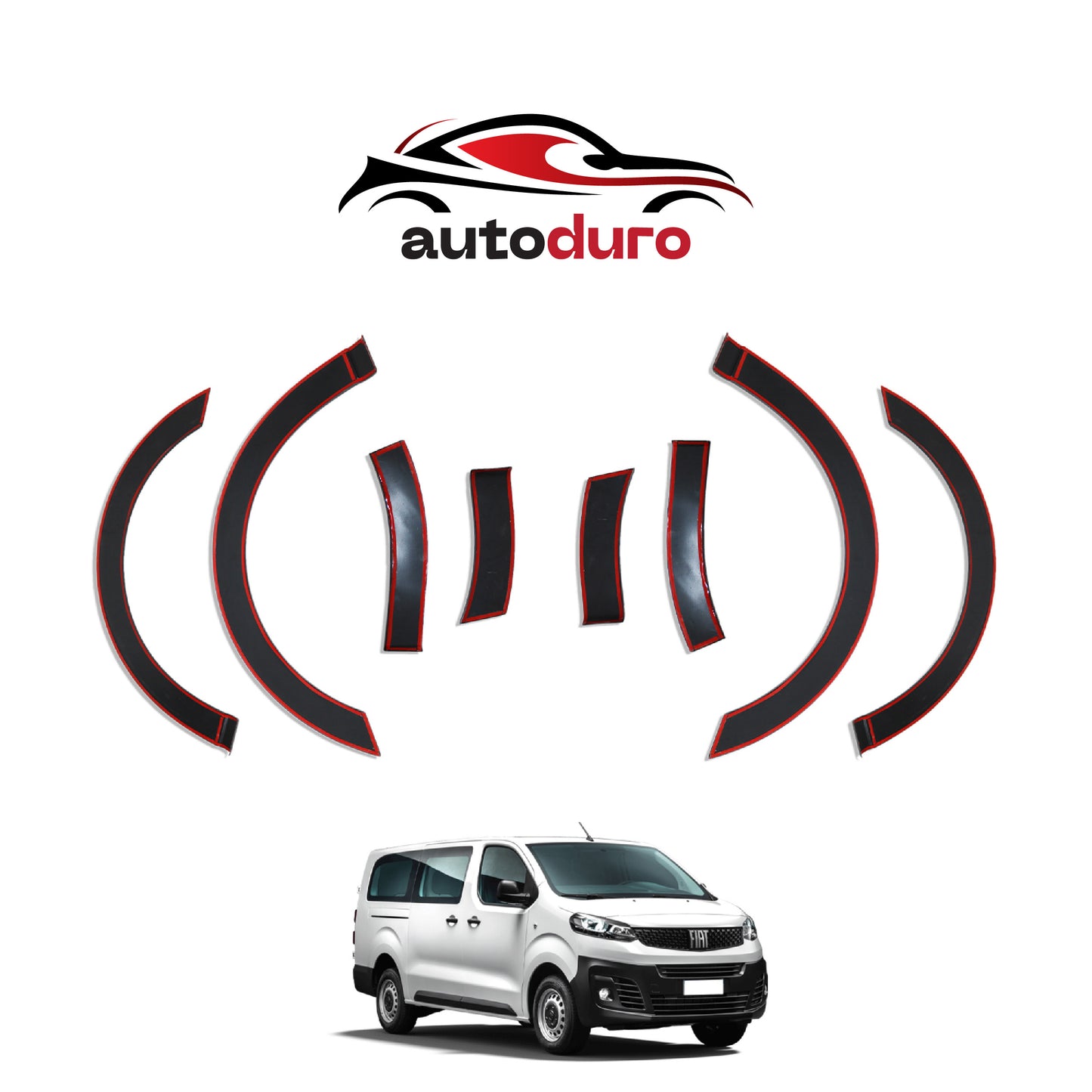 Autoduro Fiat Scudo 2023 Onwards Fender Flares 8pcs - 32291722-010023-20010402_3