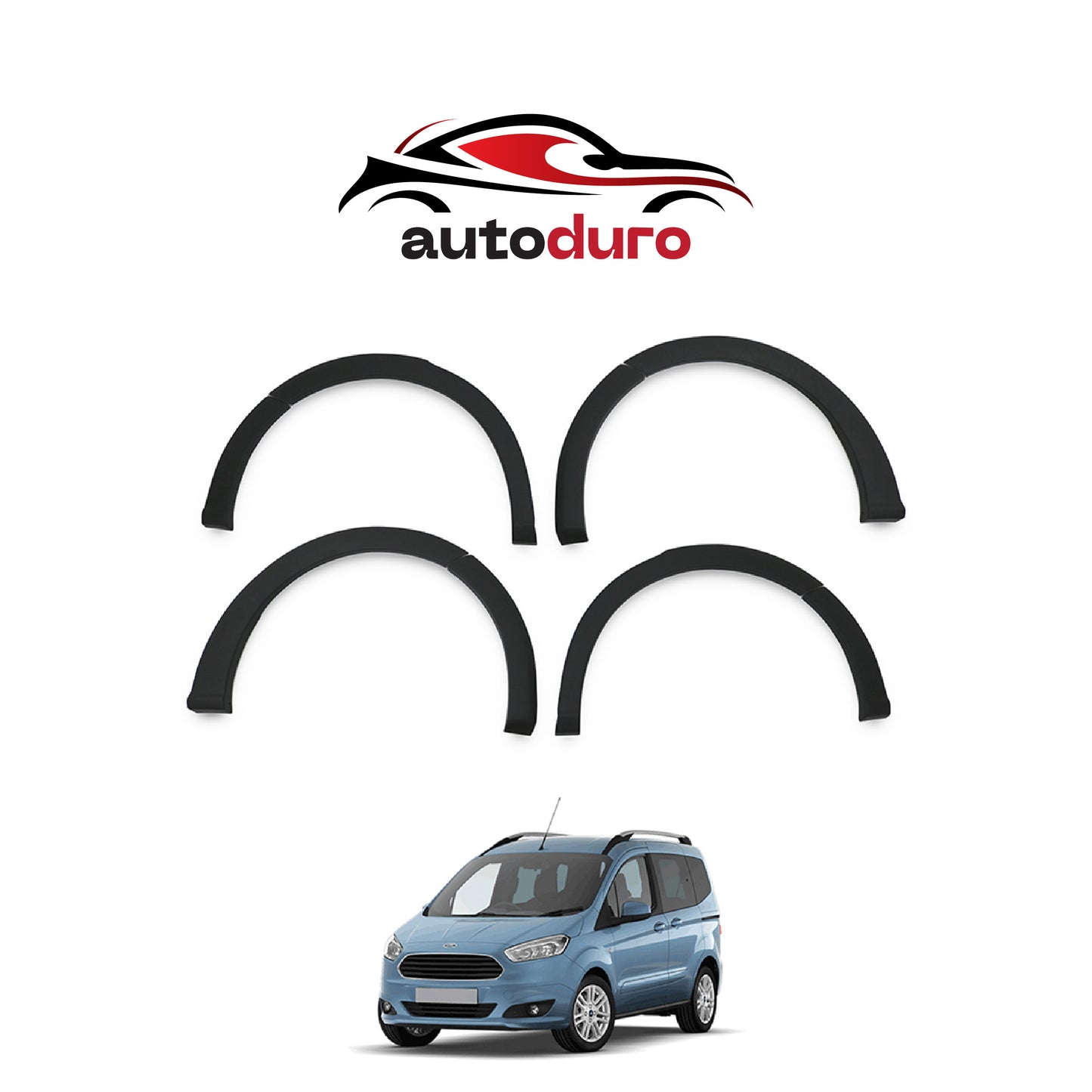 Autoduro Ford Courier 2014 - 2018 Fender Flares 8pcs - 32300214-010023-20010402_1
