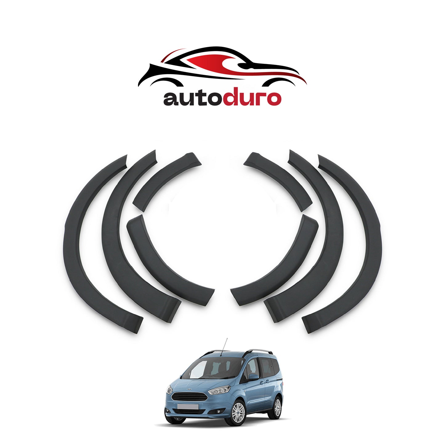 Autoduro Ford Courier 2014 - 2018 Fender Flares 8pcs - 32300214-010023-20010402_14