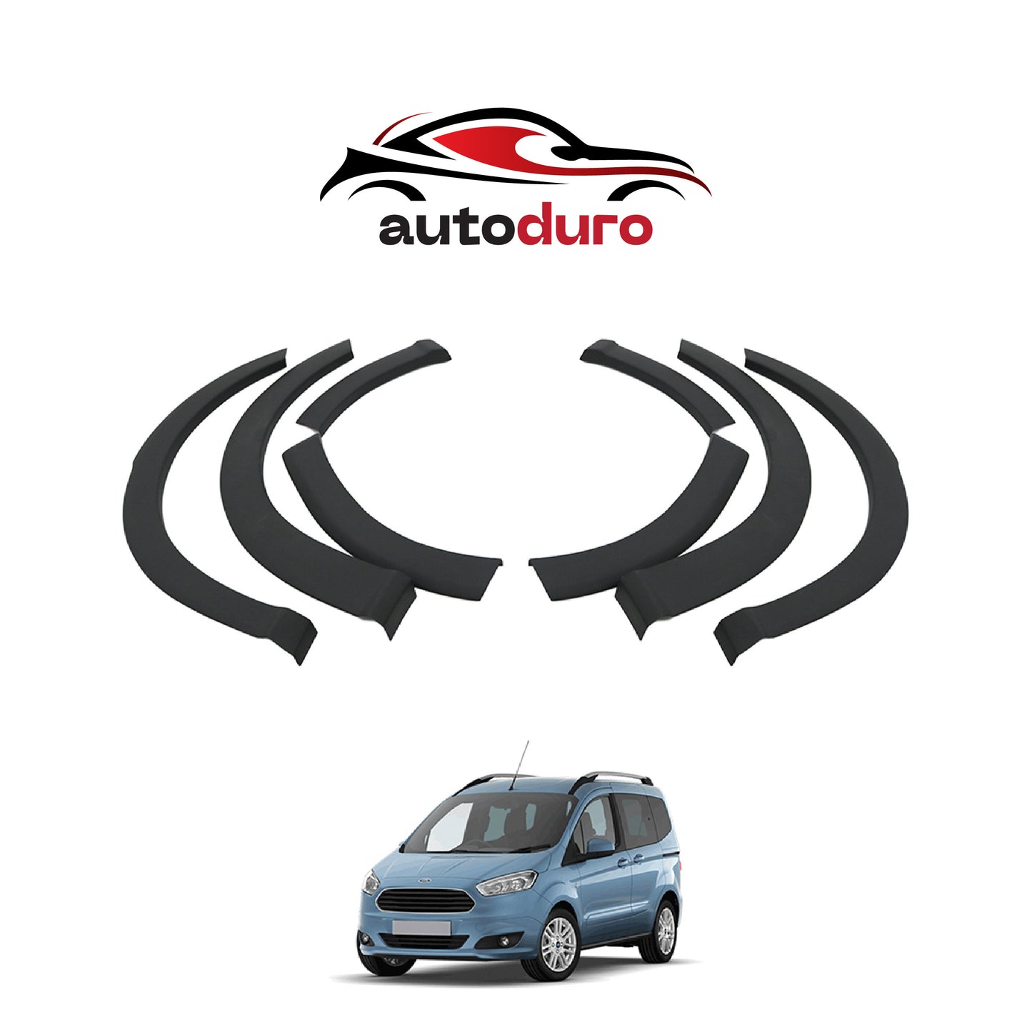 Autoduro Ford Courier 2014 - 2018 Fender Flares 8pcs - 32300214-010023-20010402_16