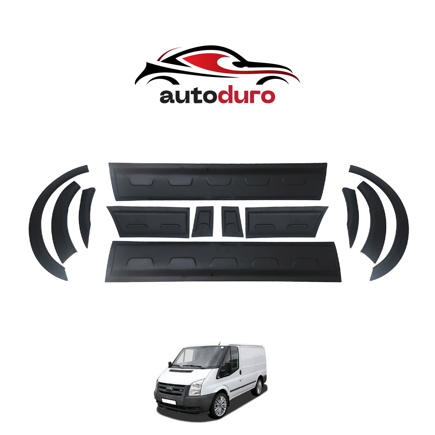 Autoduro Ford Transit 2006 - 2013 Rear Bumper Sill Protector - 32301106-010027-20010402_2