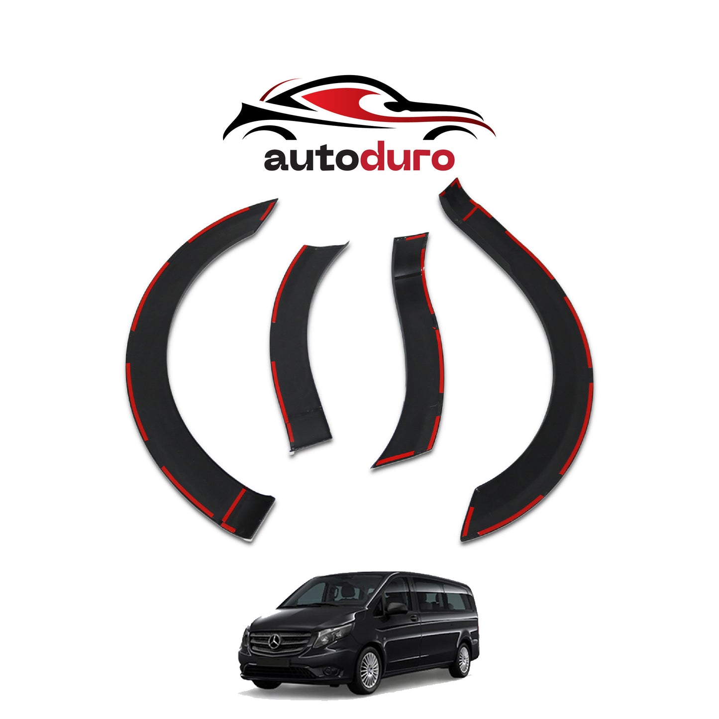 Autoduro Mercedes Vito 2015 - 2020 Fender Flares 8pcs - 32550414-010023-20010402_4