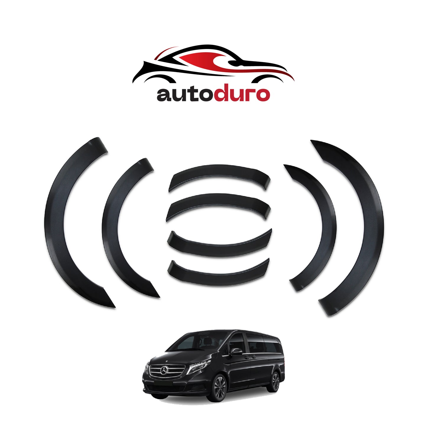 Autoduro Mercedes V-Class 2019 Onwards Fender Flares 8pcs - 32550919-010023-20010402_1