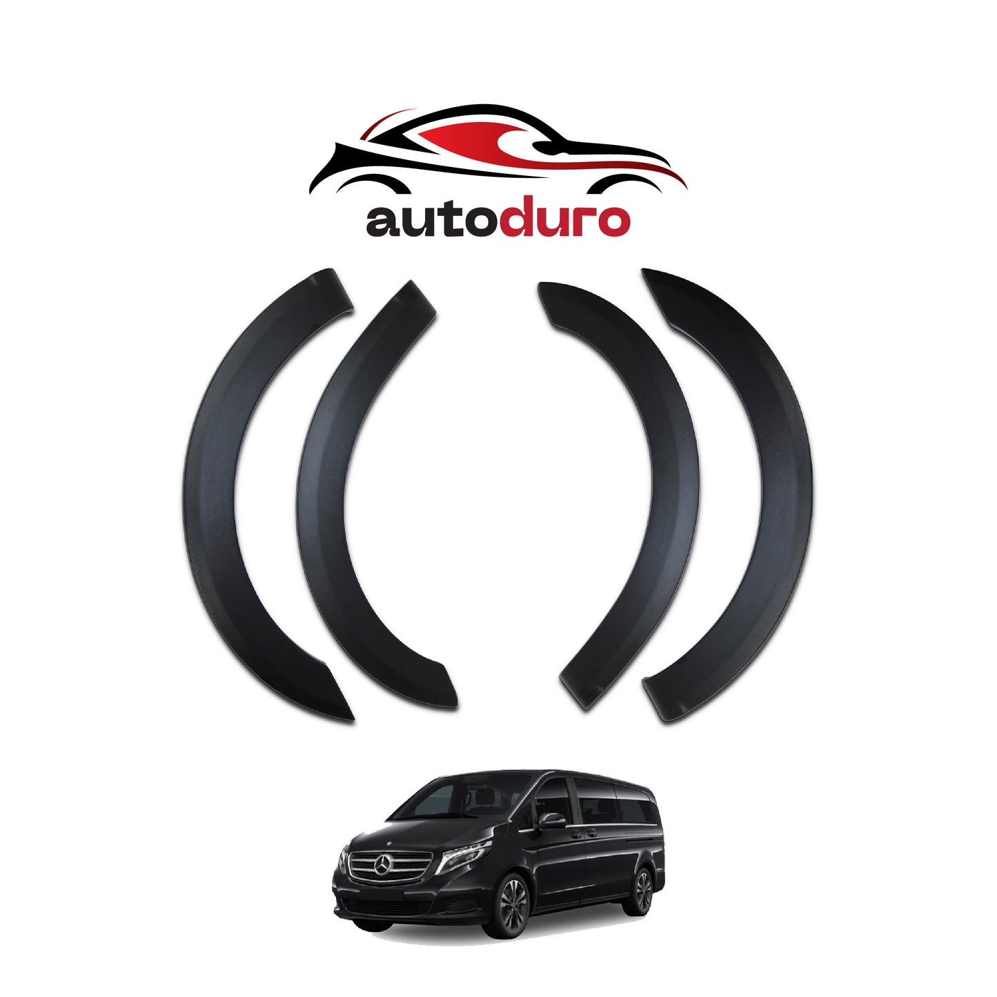 Autoduro Mercedes V-Class 2019 Onwards Fender Flares 8pcs - 32550919-010023-20010402_2
