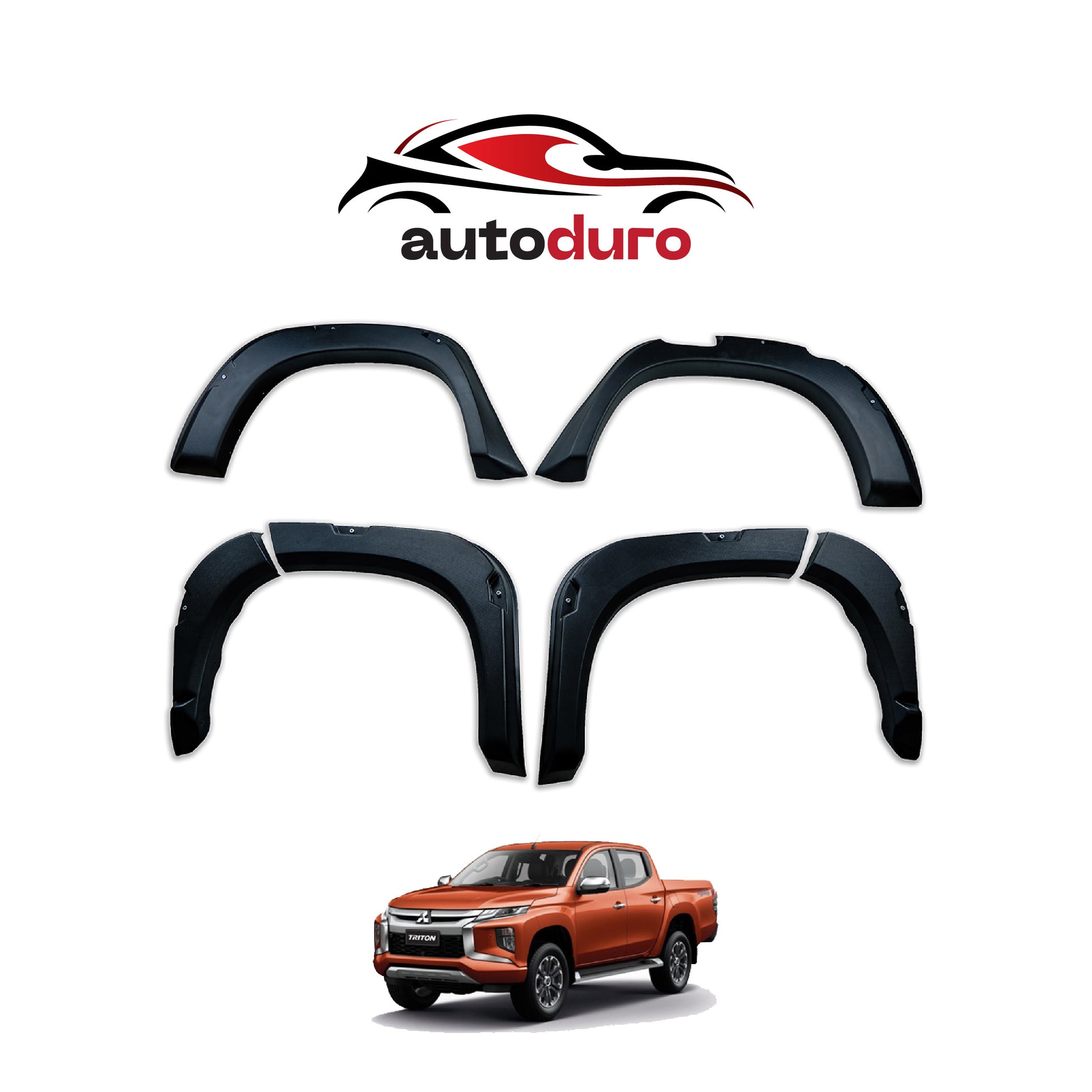 Autoduro Mitsubishi L200 2019 Onwards Fender Flares 8pcs - 32570419-010023-30090402_1