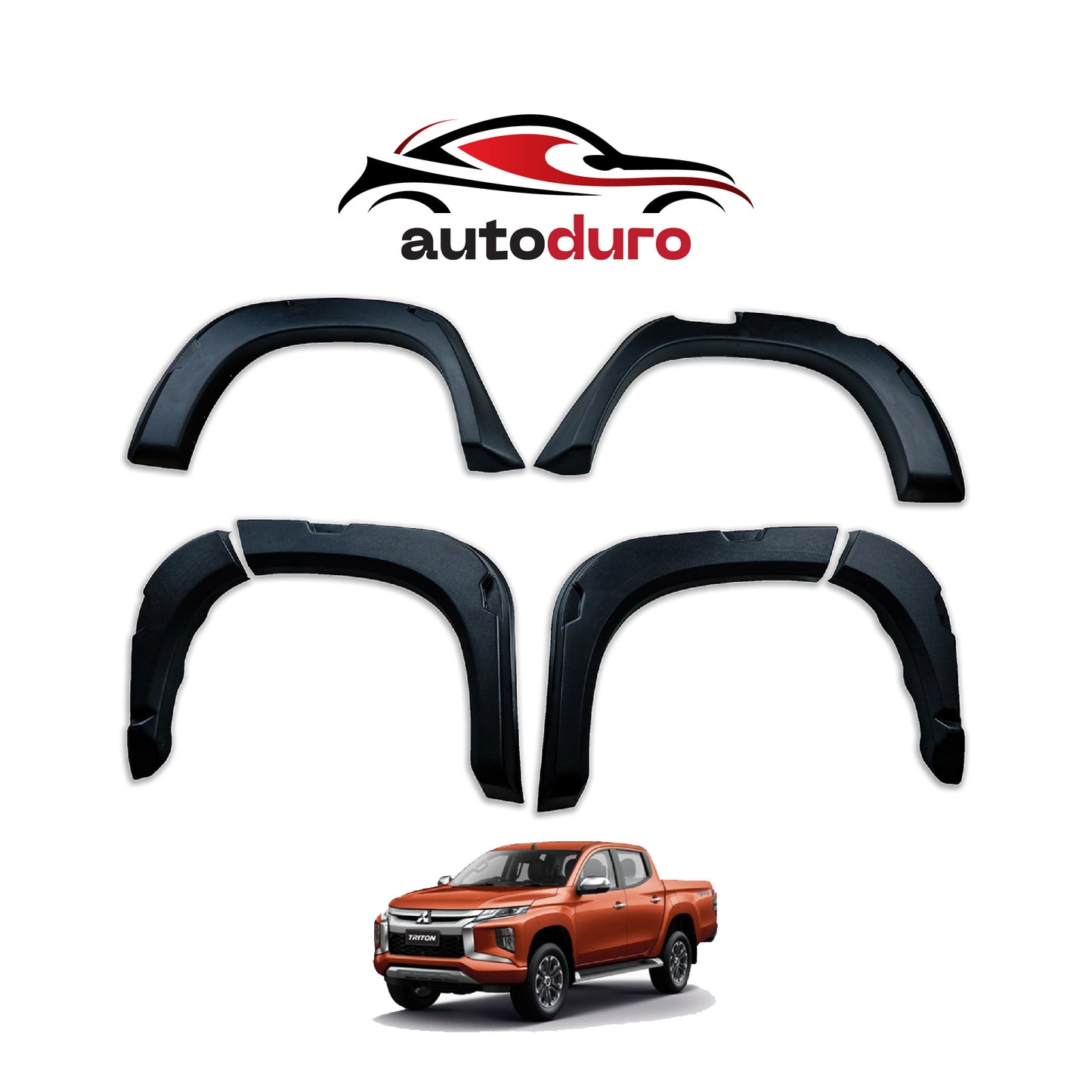 Autoduro Mitsubishi L200 2019 Onwards Fender Flares 8pcs - 32570419-010023-30090402_4