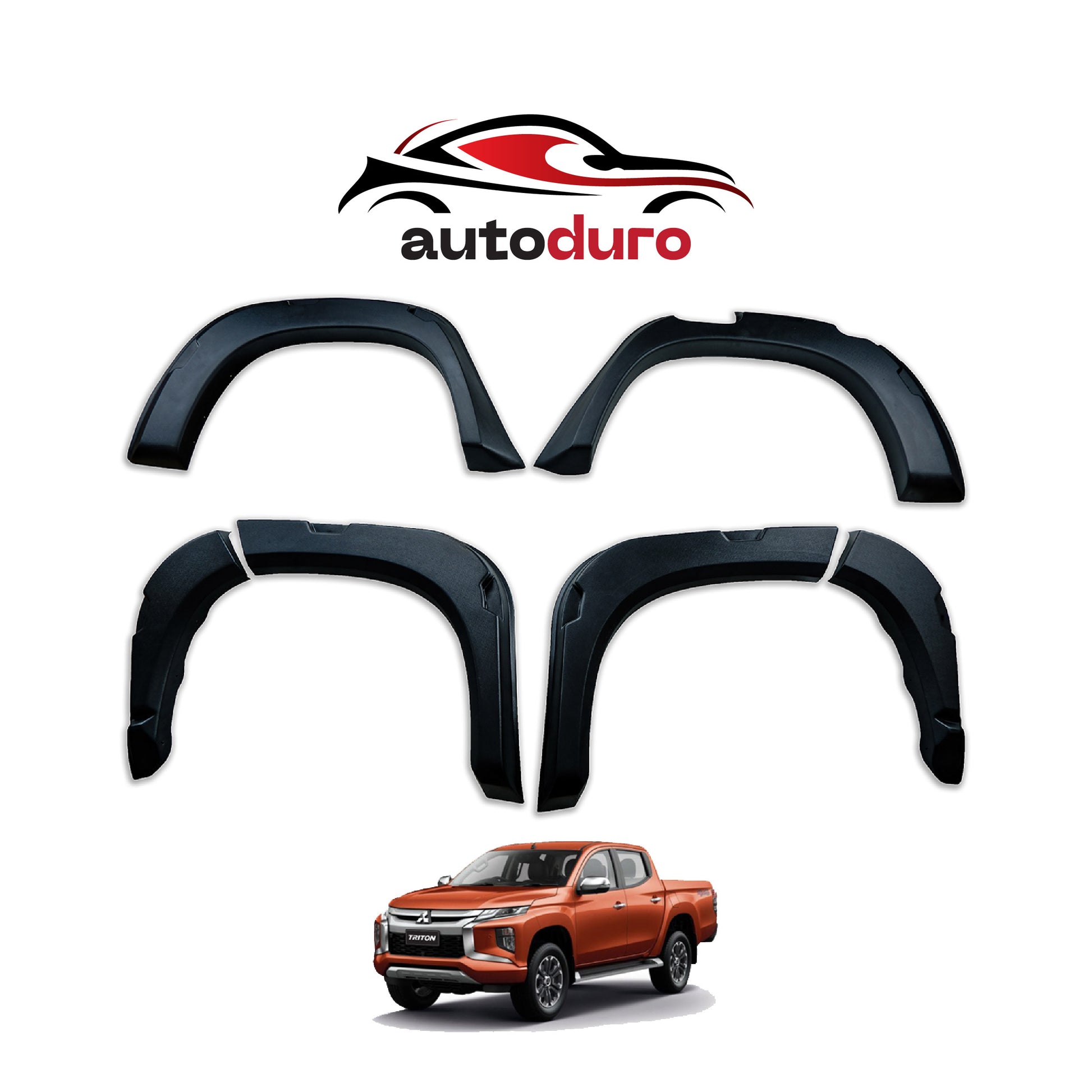 Autoduro Mitsubishi L200 2019 Onwards Fender Flares 8pcs - 32570419-010023-30090402_4