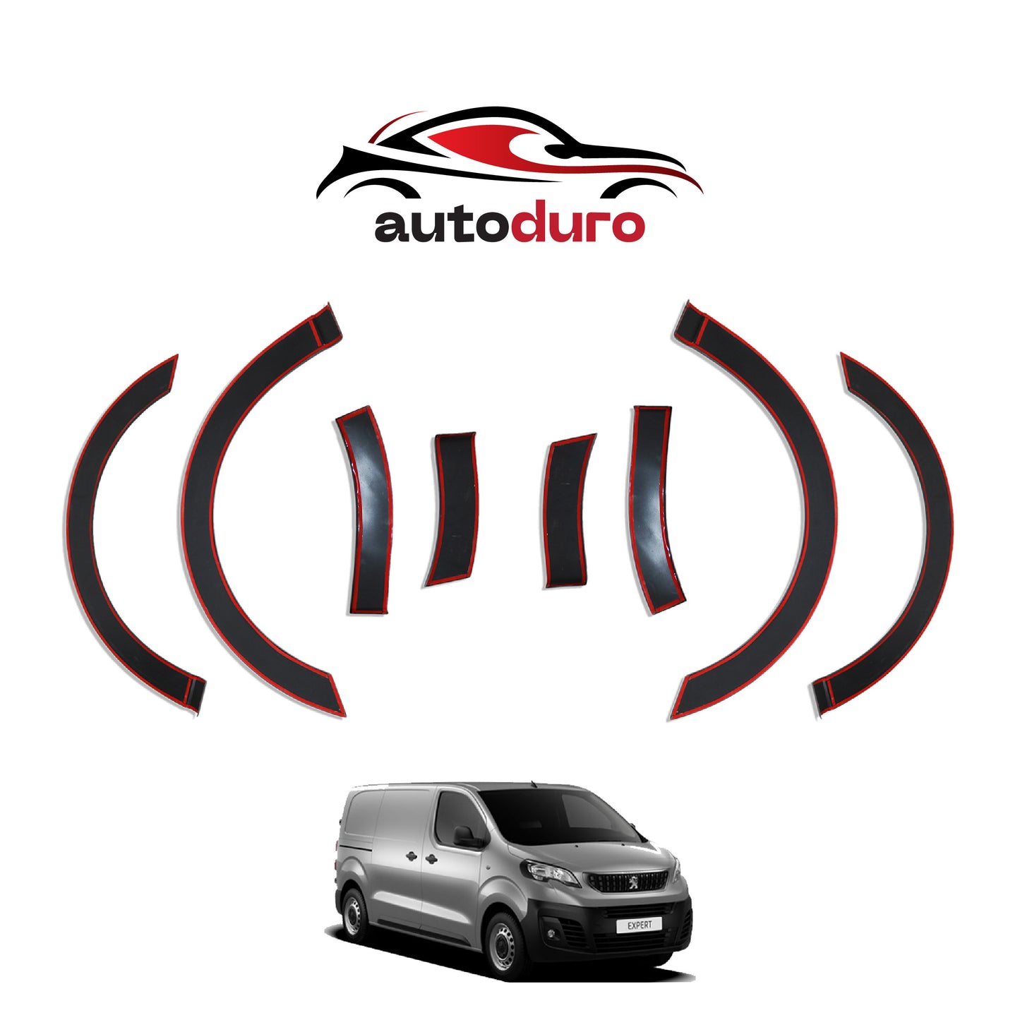 Autoduro Peugeot Expert 2017 Onwards Fender Flares 8pcs - 32610316-010023-20010402_4