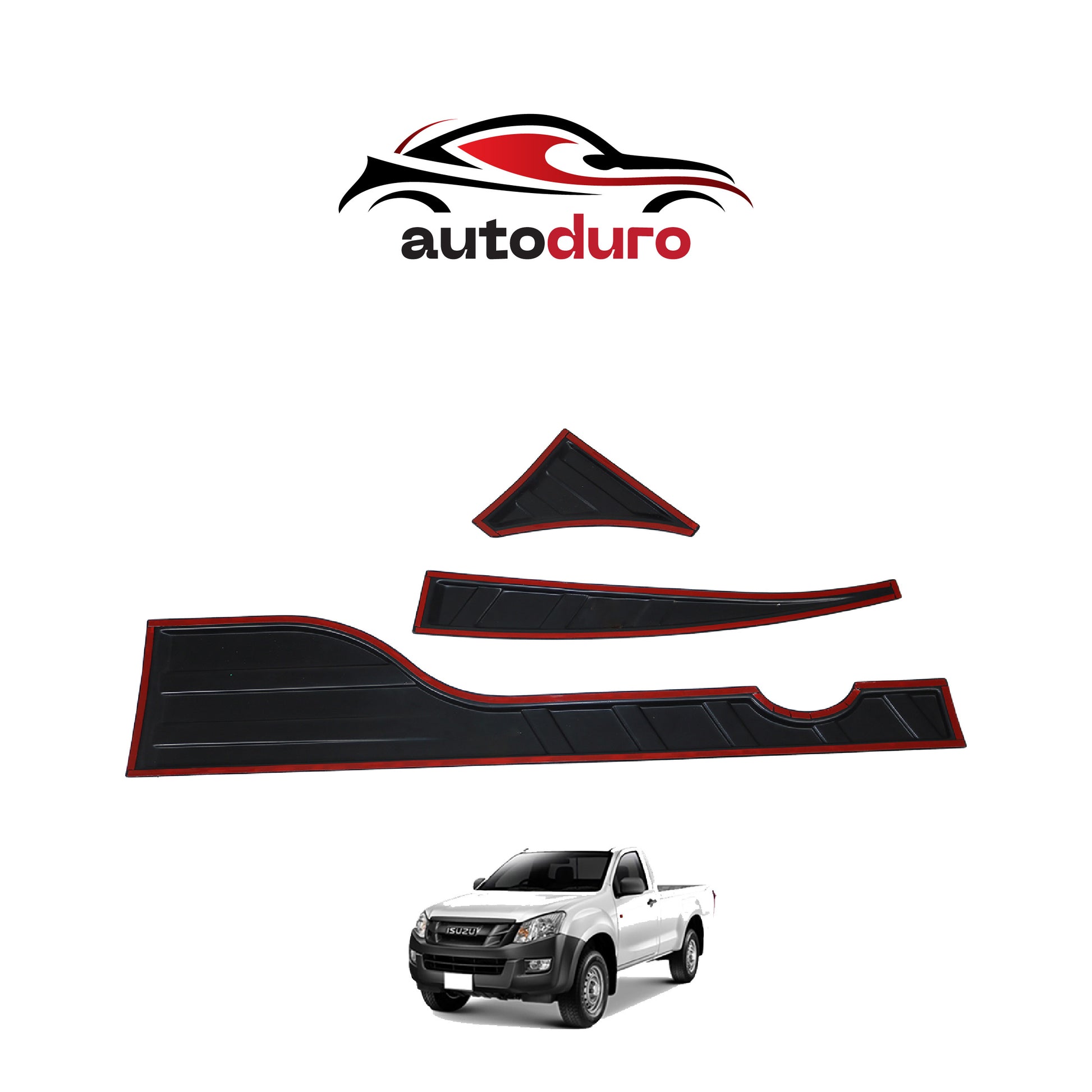Autoduro Isuzu D-Max 2012 - 2017 Rear Bumper Sill Protector 6pcs - 33380112-020021-20010402_10