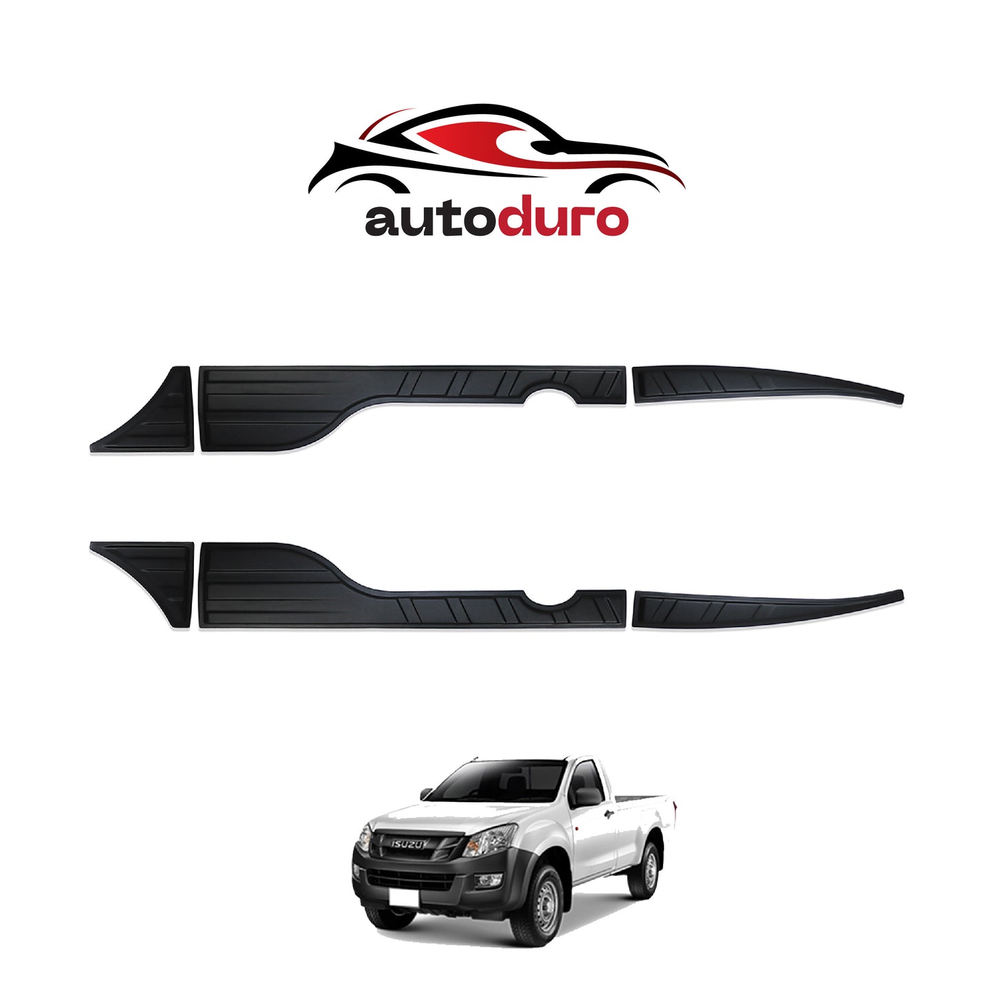 Autoduro Isuzu D-Max 2012 - 2017 Rear Bumper Sill Protector 6pcs - 33380112-020021-20010402_2