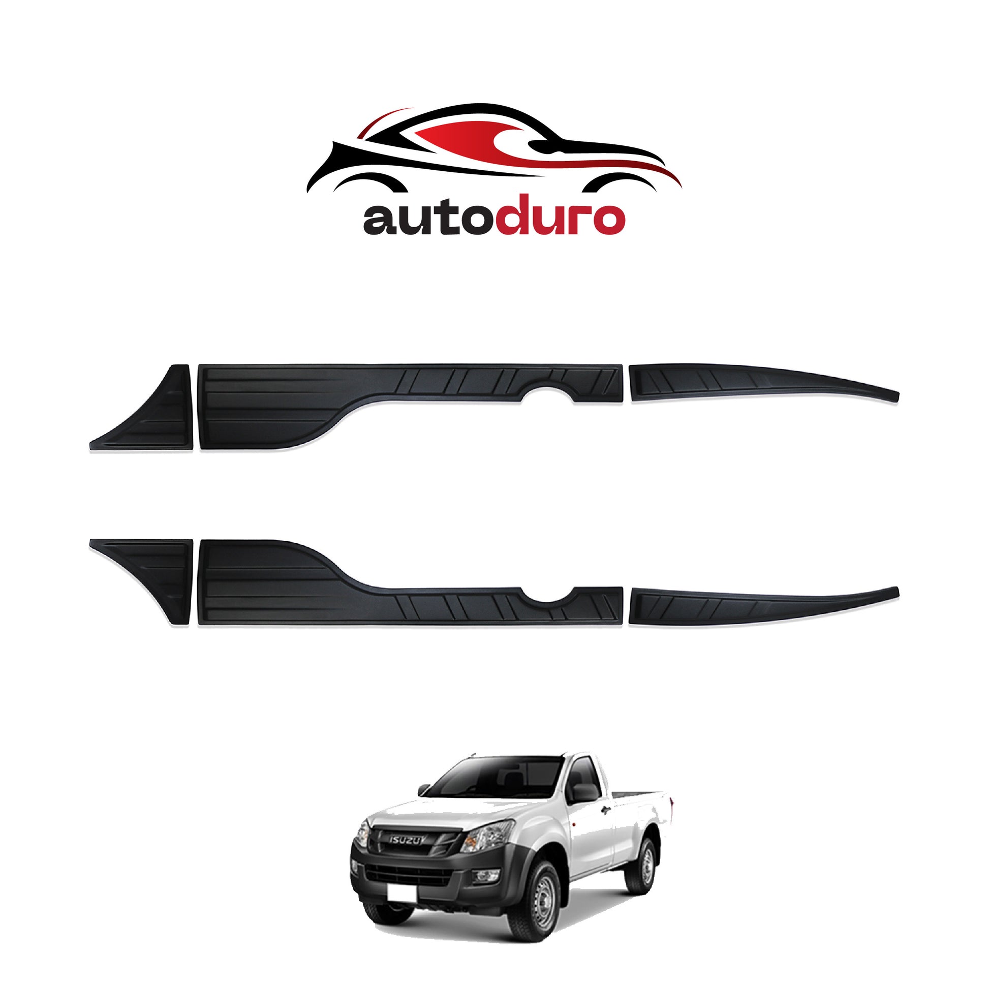Autoduro Isuzu D-Max 2012 - 2017 Rear Bumper Sill Protector 6pcs - 33380112-020021-20010402_2