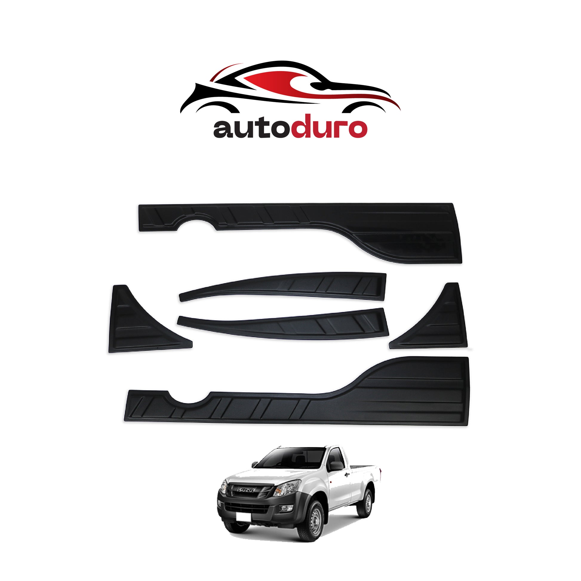 Autoduro Isuzu D-Max 2012 - 2017 Rear Bumper Sill Protector 6pcs - 33380112-020021-20010402_8