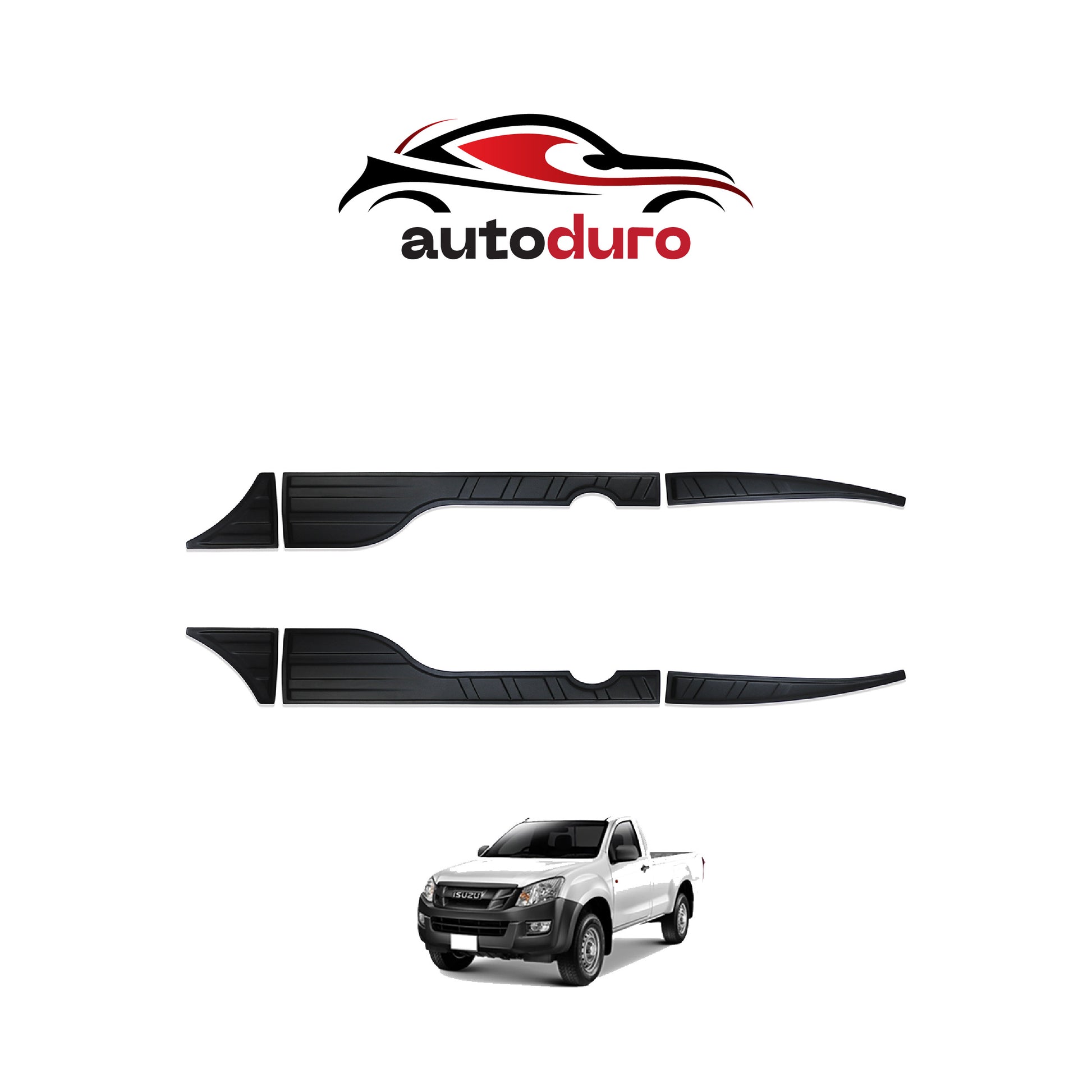 Autoduro Isuzu D-Max 2012 - 2017 Rear Bumper Sill Protector 6pcs - 33380112-020021-20010402_9