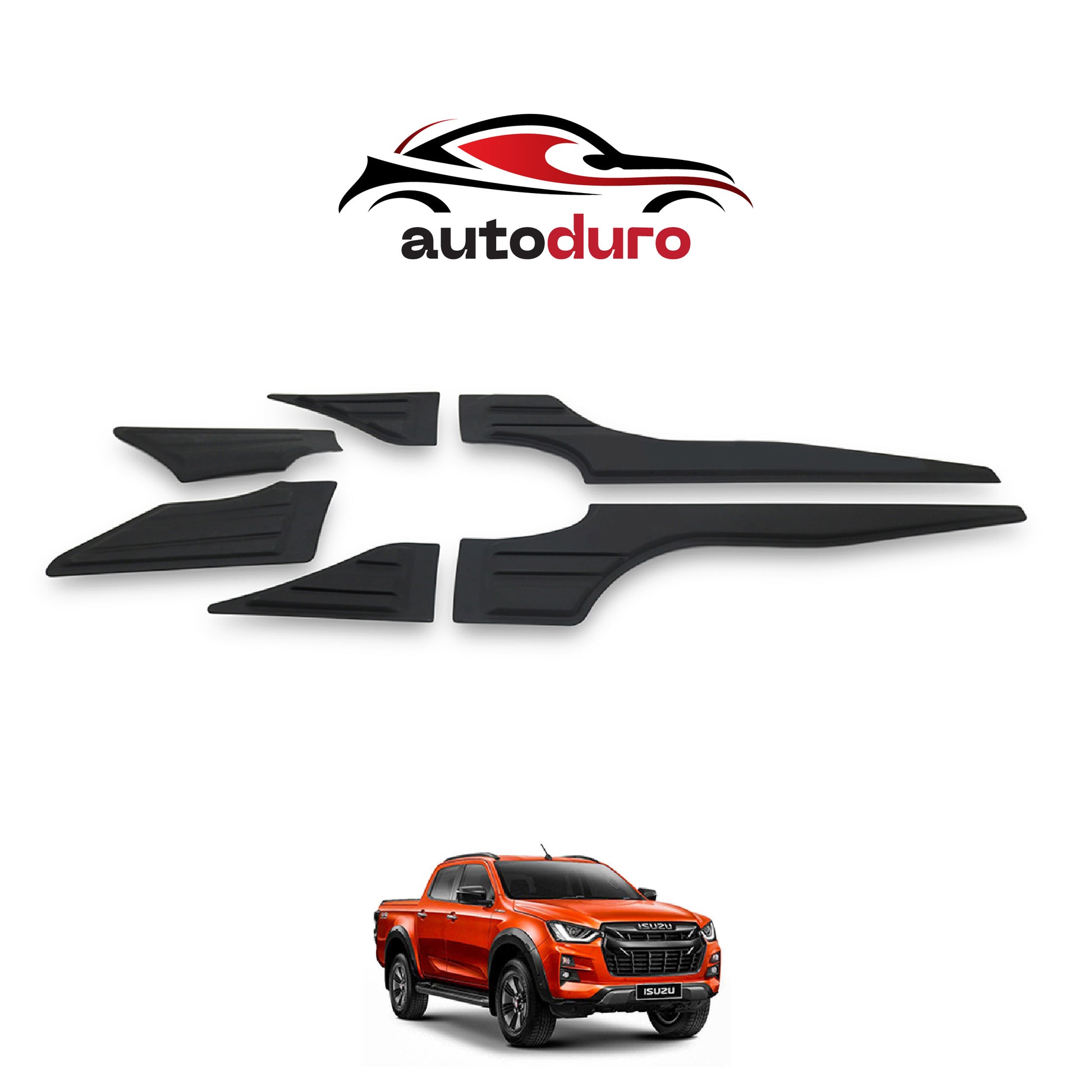 Autoduro Isuzu D-Max 2020 Onwards Rear Bumper Sill Protector 6pcs - 33380121-020021-20090402_3