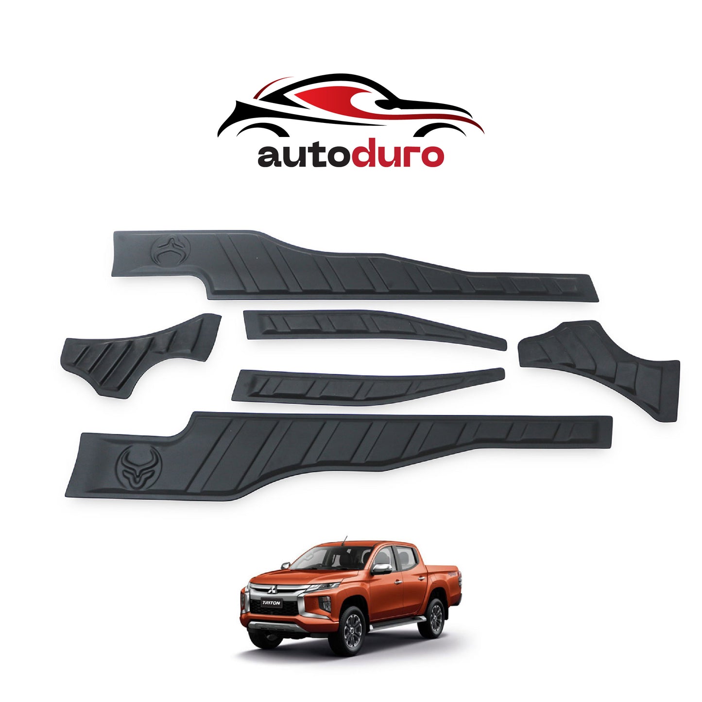 Autoduro Mitsubishi L200 2019 Onwards Rear Bumper Sill Protector 6pcs - 33570419-020021-20090402_5