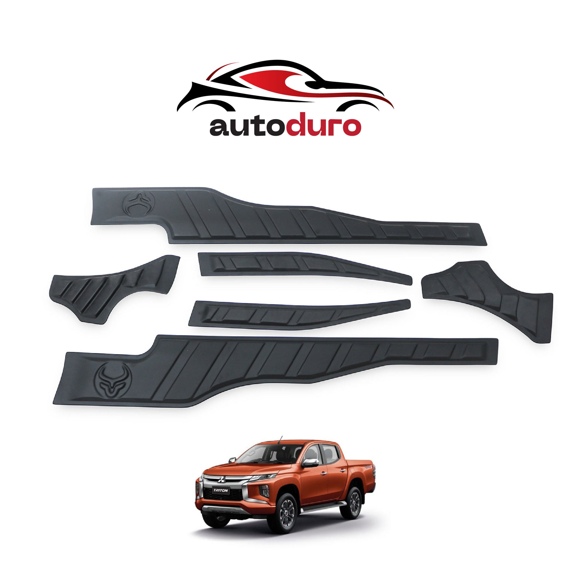 Autoduro Mitsubishi L200 2019 Onwards Rear Bumper Sill Protector 6pcs - 33570419-020021-20090402_5